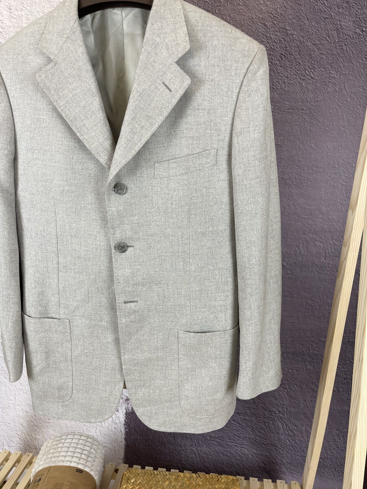 Corneliani Corneliani made in Italy silk wool grey blazer sport coat Size 40R - 5 Thumbnail