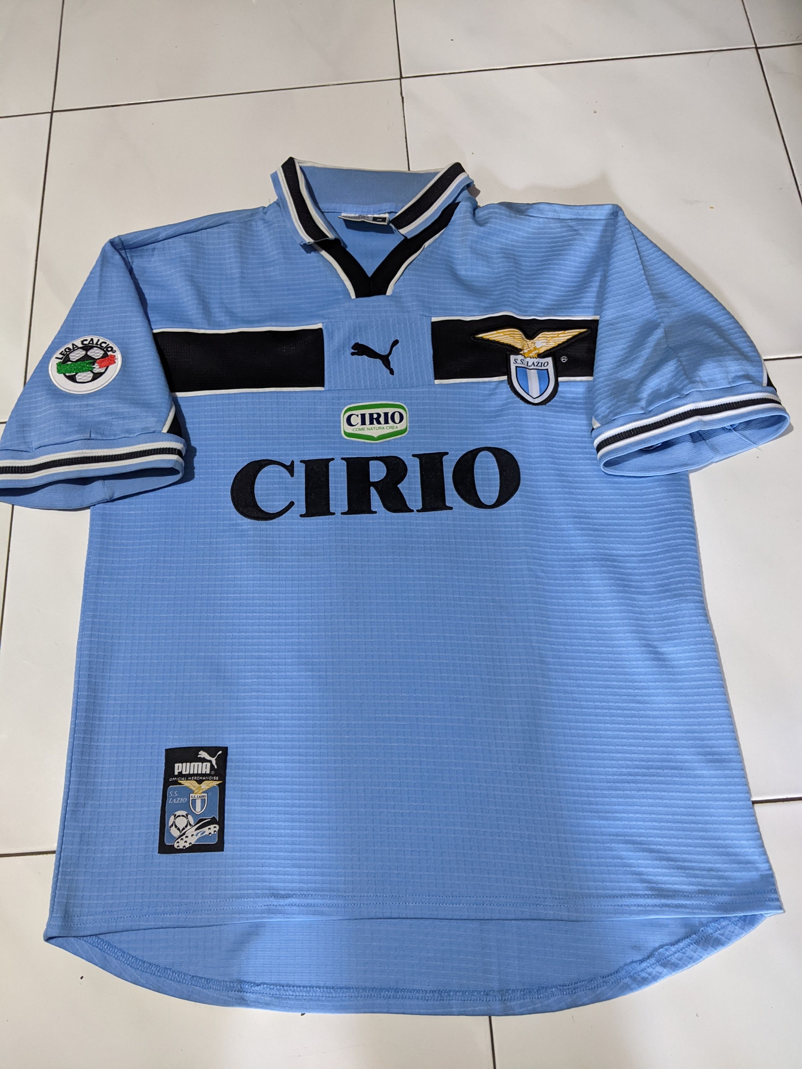 Puma Lazio 1998-99 home Pavel Nedved Jersey football shirt Size US M / EU 48-50 / 2 - 1 Thumbnail