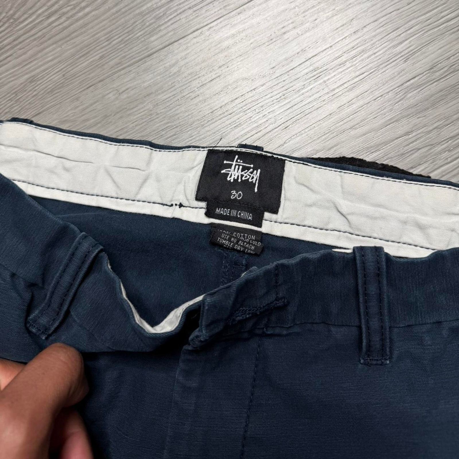 Stussy Stussy MFG Surplus Casual Chino Pants Size 30 Navy Blue Size US 30 / EU 46 - 3 Thumbnail