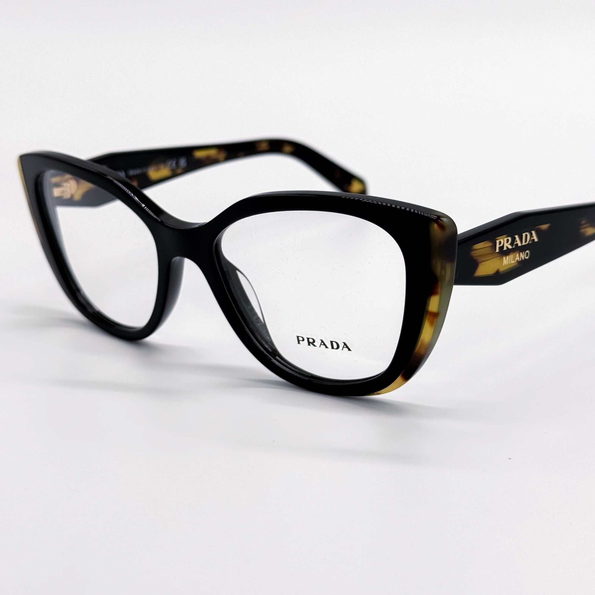 Prada NEW PRADA EYEGLASSES PRB04V 3891O1 BLACK HAVANA WOMEN PR B04 Size ONE SIZE - 3 Thumbnail