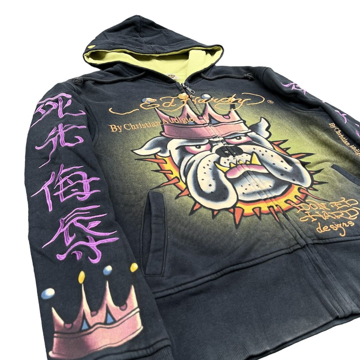 Ed Hardy Vintage Ed Hardy Y2K Full Tattoo Print Zip Hoodie Affliction Size US M / EU 48-50 / 2 - 4 Thumbnail