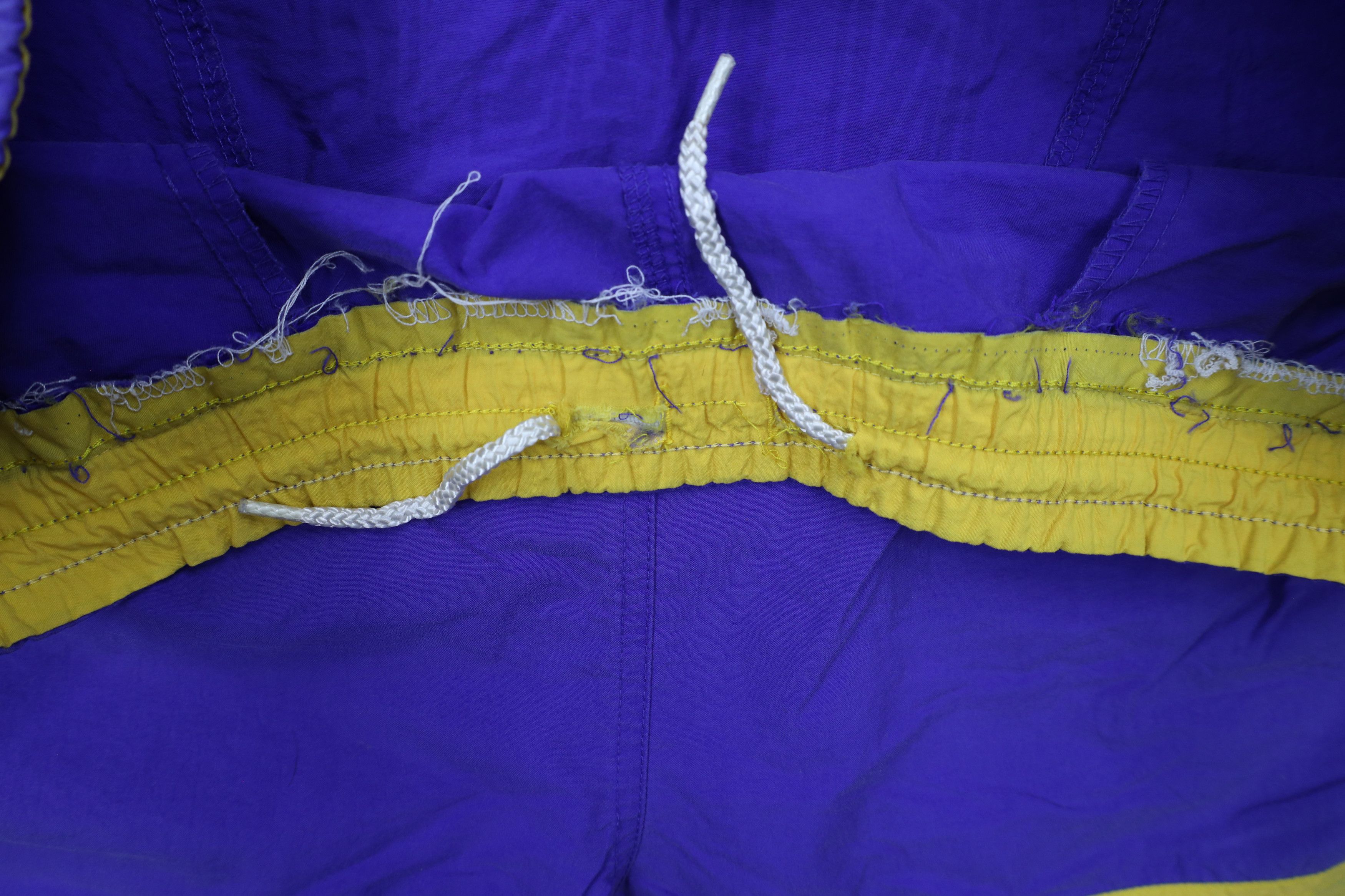 Nike × Vintage Vintage 90s Nike Block Above Knee Shorts LA Lakers AS IS Size US 34 / EU 50 - 7 Thumbnail