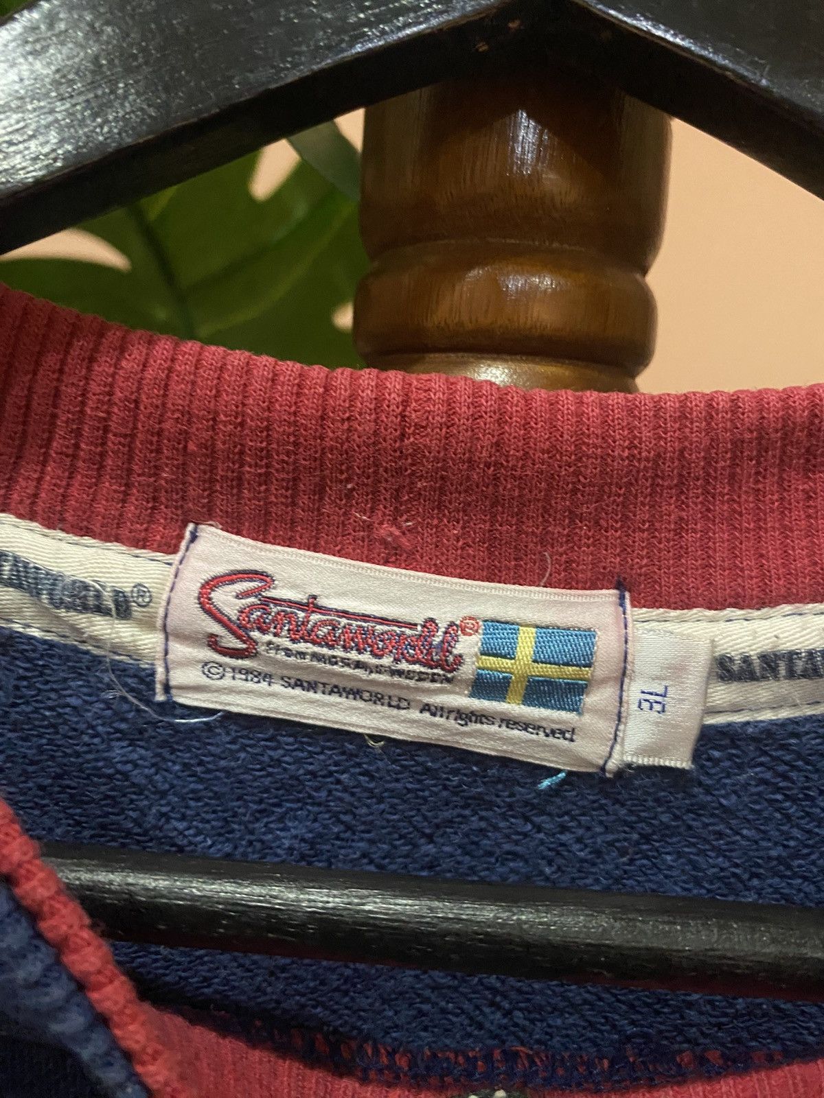 Vintage Vintage 1994 Santaworld Sweatshirt – Rare Swedish Design Size US XXL / EU 58 / 5 - 4 Thumbnail