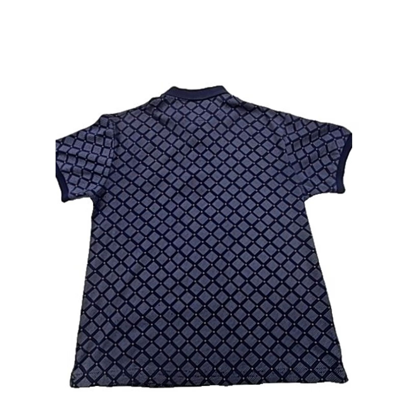 Hugo Boss Hugo Boss XL Dark Blue Diamond Cotton Polo Shirt Short Sleeve Men Size US XL / EU 56 / 4 - 2 Thumbnail