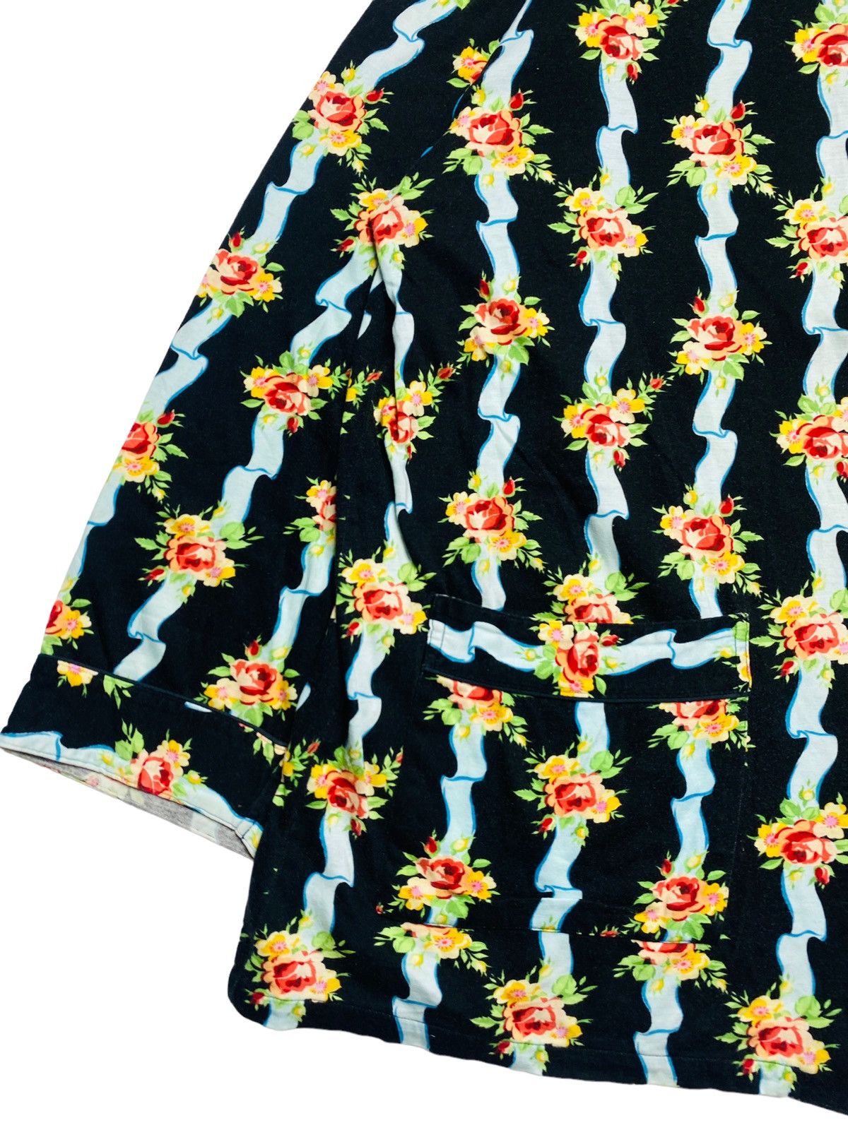 Japanese Brand × Kenzo 1980s Kenzo Homme - Iconic Floral Pajama Shirt Size US M / EU 48-50 / 2 - 5 Thumbnail