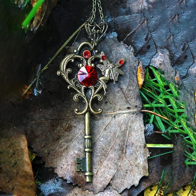 Jewelry Vintage Bohemian Magic Fairy Key Necklace Size ONE SIZE - 2 Thumbnail