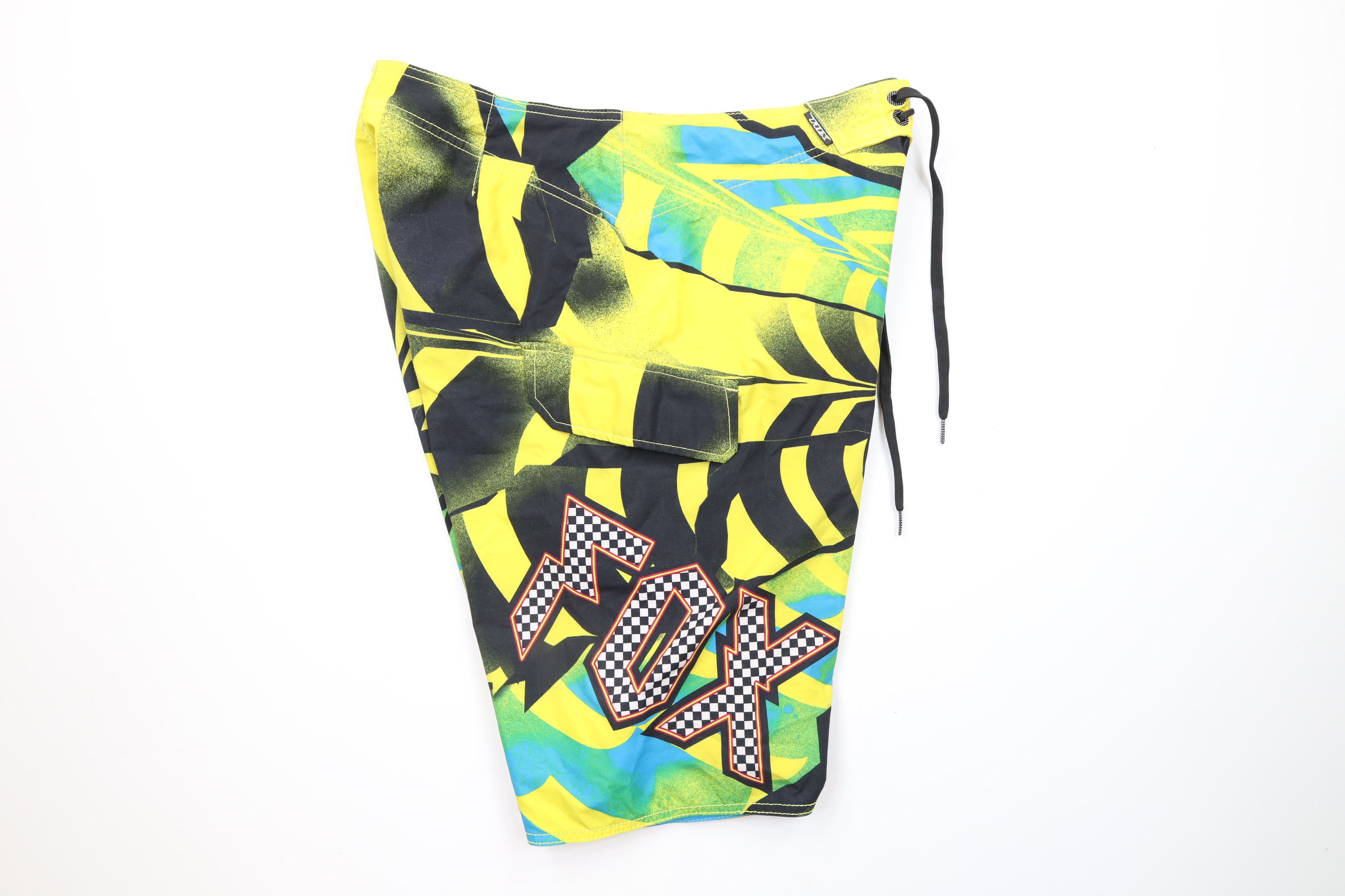 Fox Racing × Vintage Vintage Fox Racing Out Geometric Board Shorts Swim Trunks Size US 33 - 12 Thumbnail
