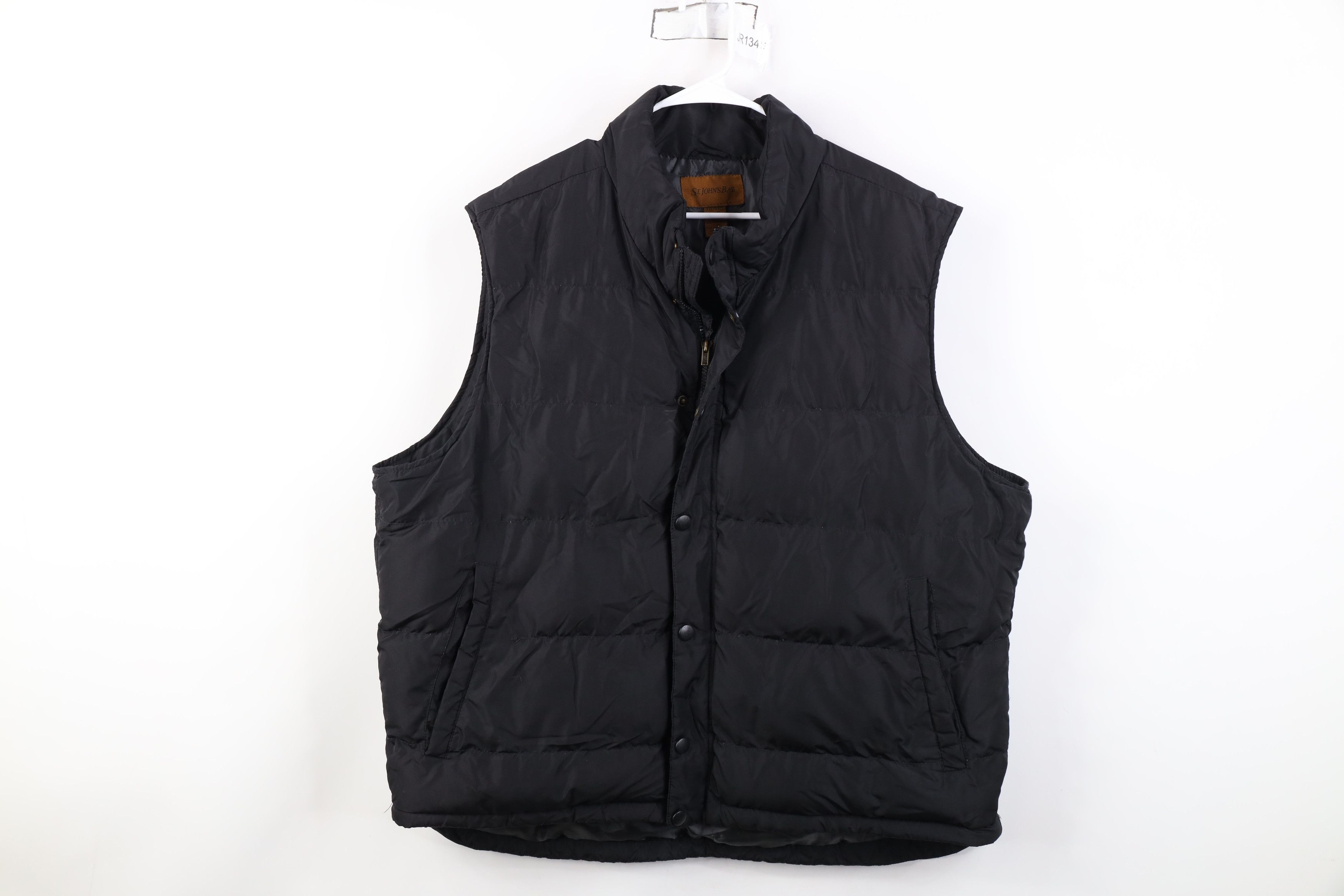 Vintage Vintage 90s Streetwear Full Zip Puffer Vest Jacket Black Size US XXL / EU 58 / 5 - 1 Thumbnail