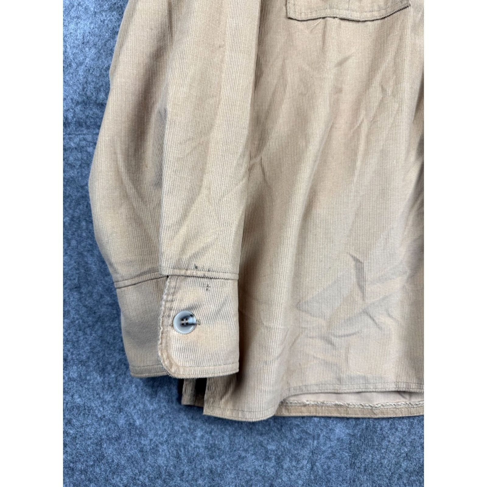 Vintage VINTAGE Big Yank Shirt Men 2XL Corduroy Button-Up Brown 52" Chest USA 90s Pockets Button-Up Regular Shirts Mens Size US XXL / EU 58 / 5 - 4 Thumbnail