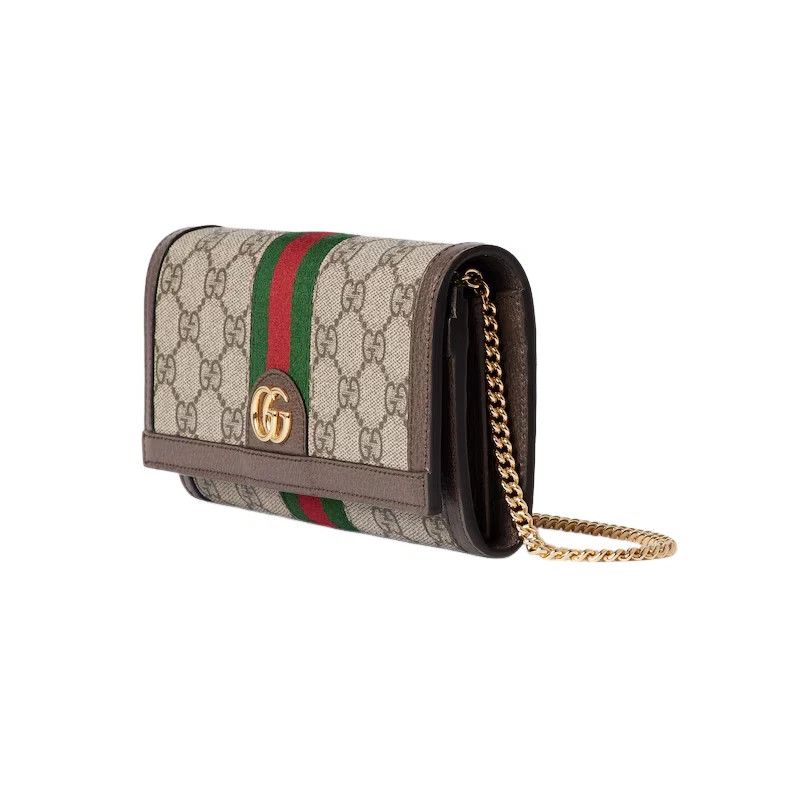 Gucci Gucci Ophidia $1070 B/E GG Chain Wallet New Auth Size ONE SIZE - 2 Thumbnail