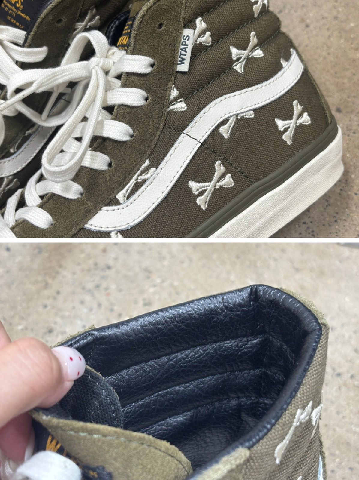 Vans × Wtaps Wtaps x Vans OG SK8 Hi Bones US10 Olive Size US 10 / EU 43 - 7 Thumbnail