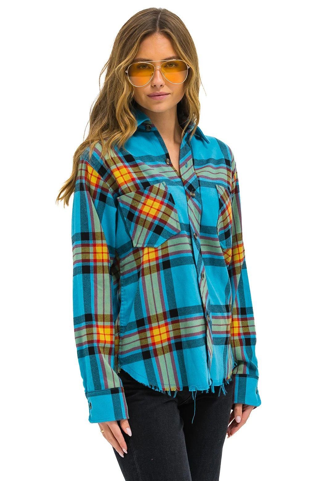 Aviator Nation Aviator Nation Plaid Flannel Western Shirt Size US XXL / EU 58 / 5 - 7 Thumbnail
