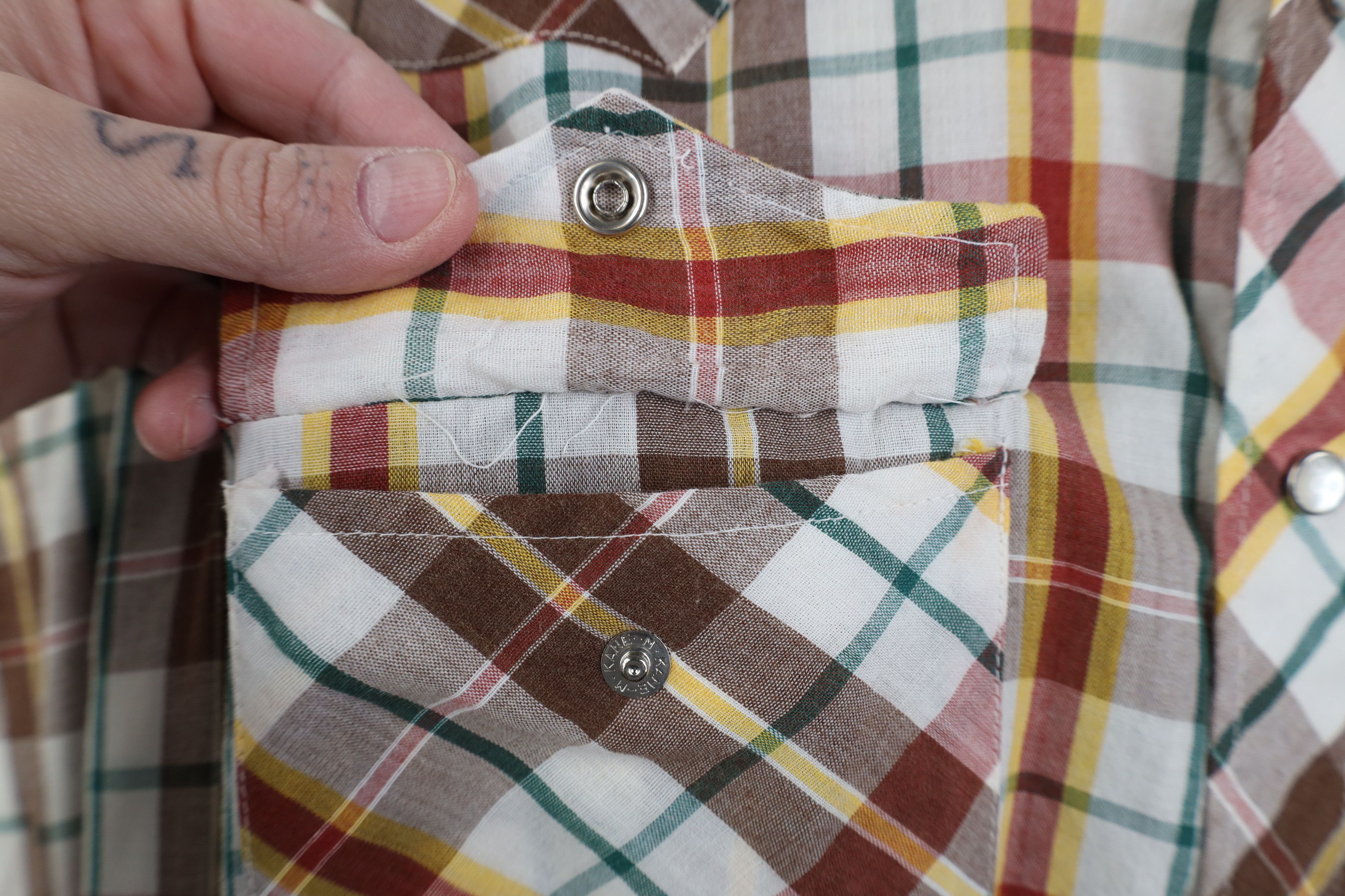 Vintage Vintage 70s Streetwear Rodeo Cowboy Snap Button Shirt Size US L / EU 52-54 / 3 - 5 Thumbnail