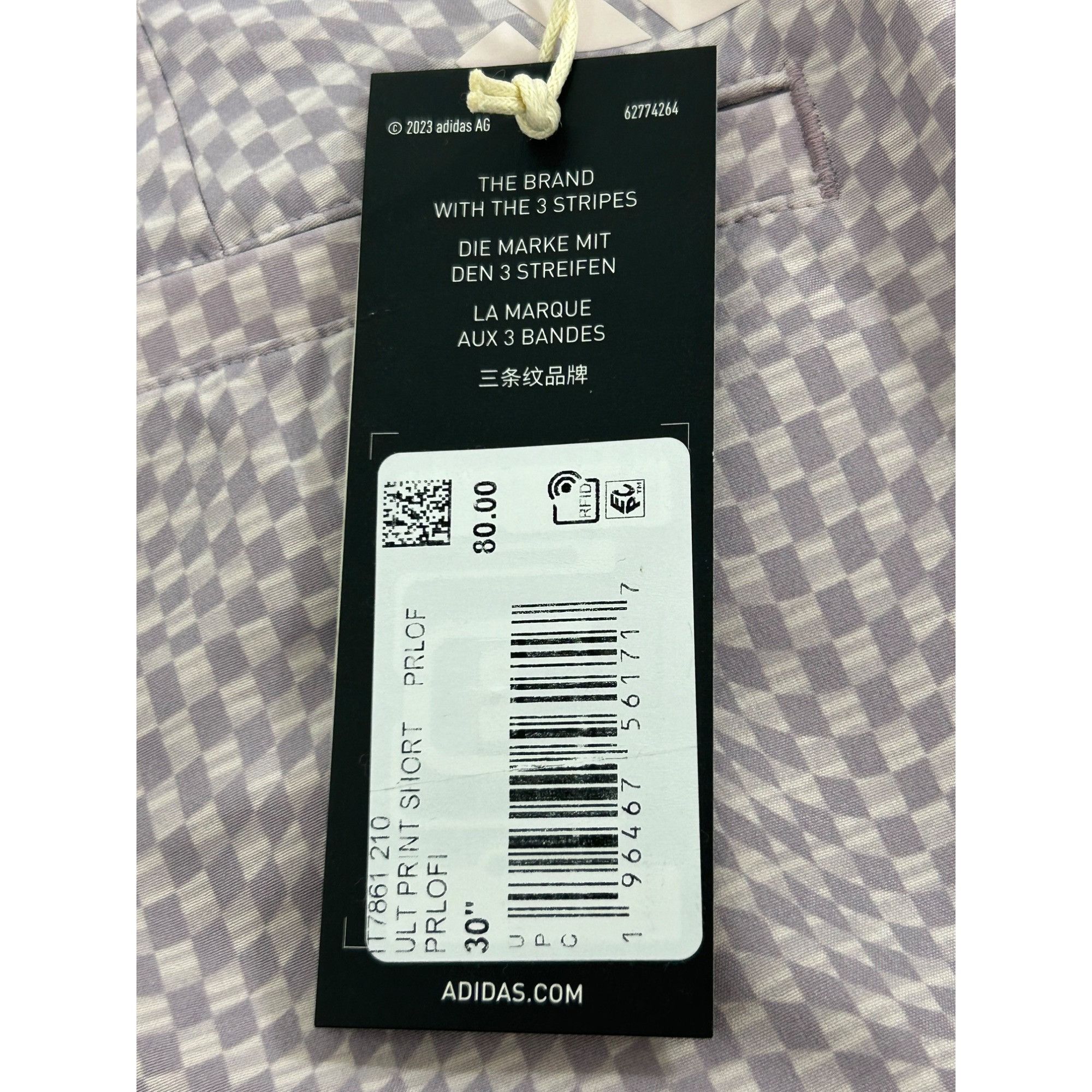 Adidas Adidas Men’s Golf Shorts 30” Lavender Geometric Ultimate 365 Size US 30 / EU 46 - 3 Thumbnail