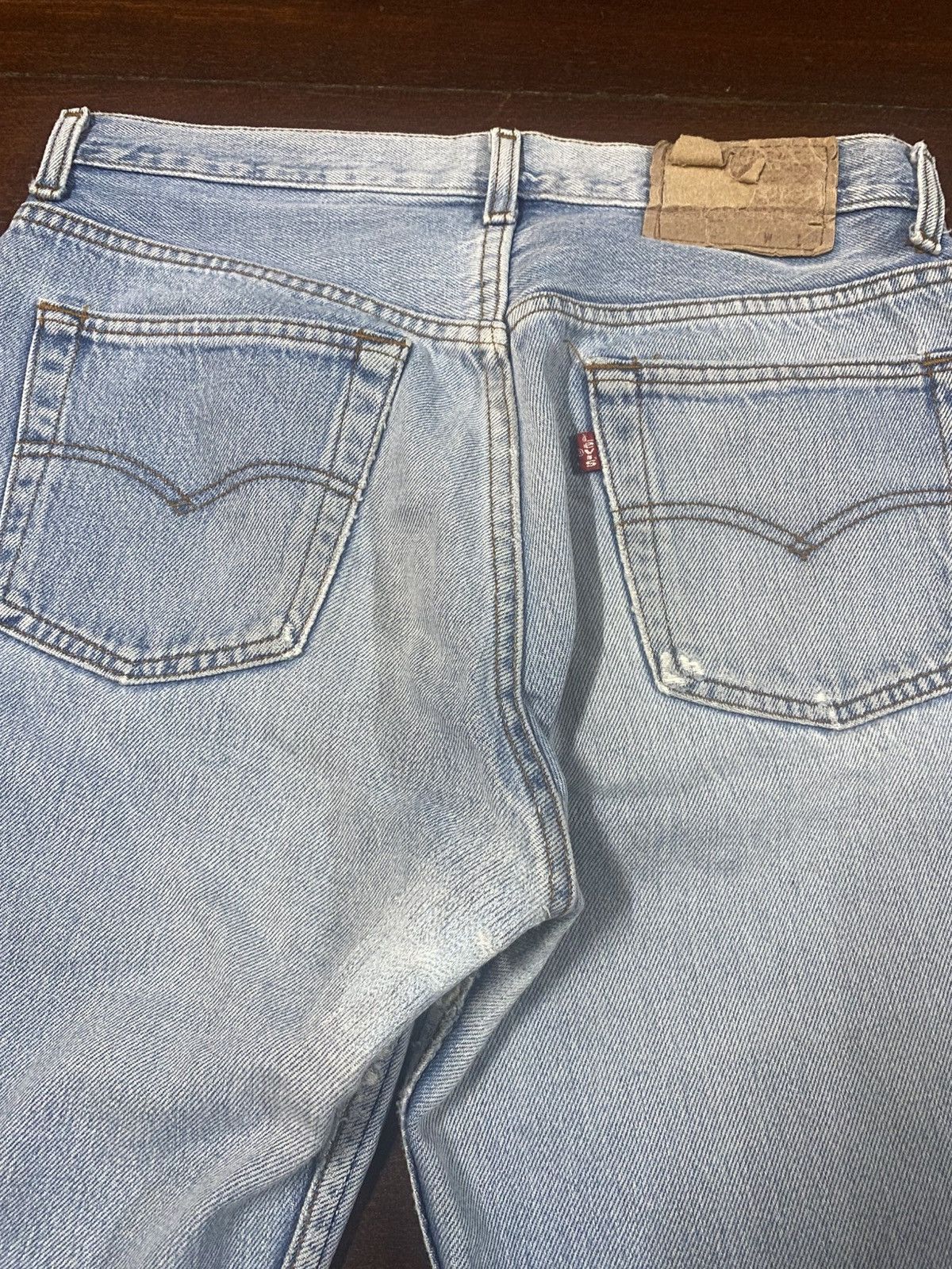 Levi's Vintage early 80s 522 Levis 501 Dirty washed Faded rework Size US 31 - 11 Thumbnail