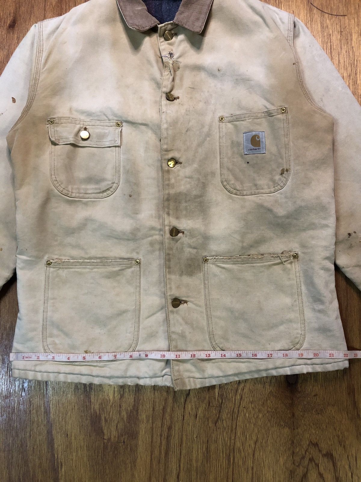 Carhartt Vintage Distressed Carhartt Detroit Jacket Size US L / EU 52-54 / 3 - 19 Thumbnail