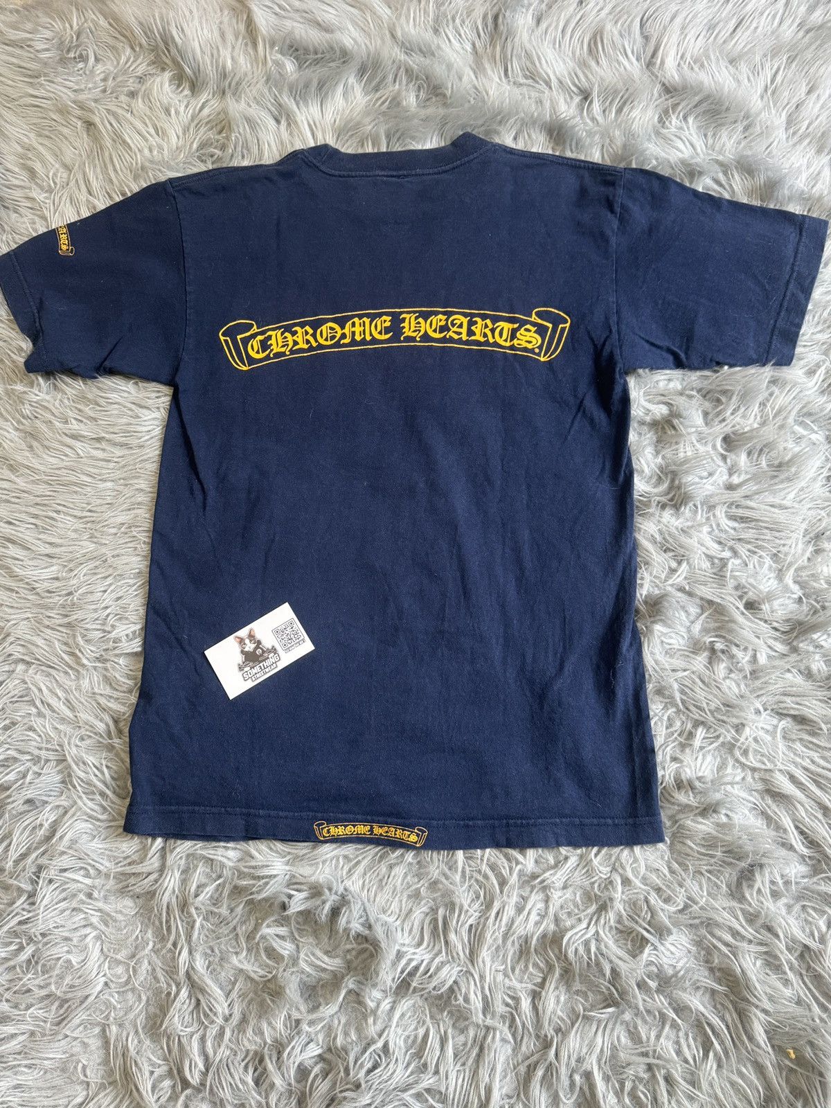 Chrome Hearts Vintage Navy Scroll Tee