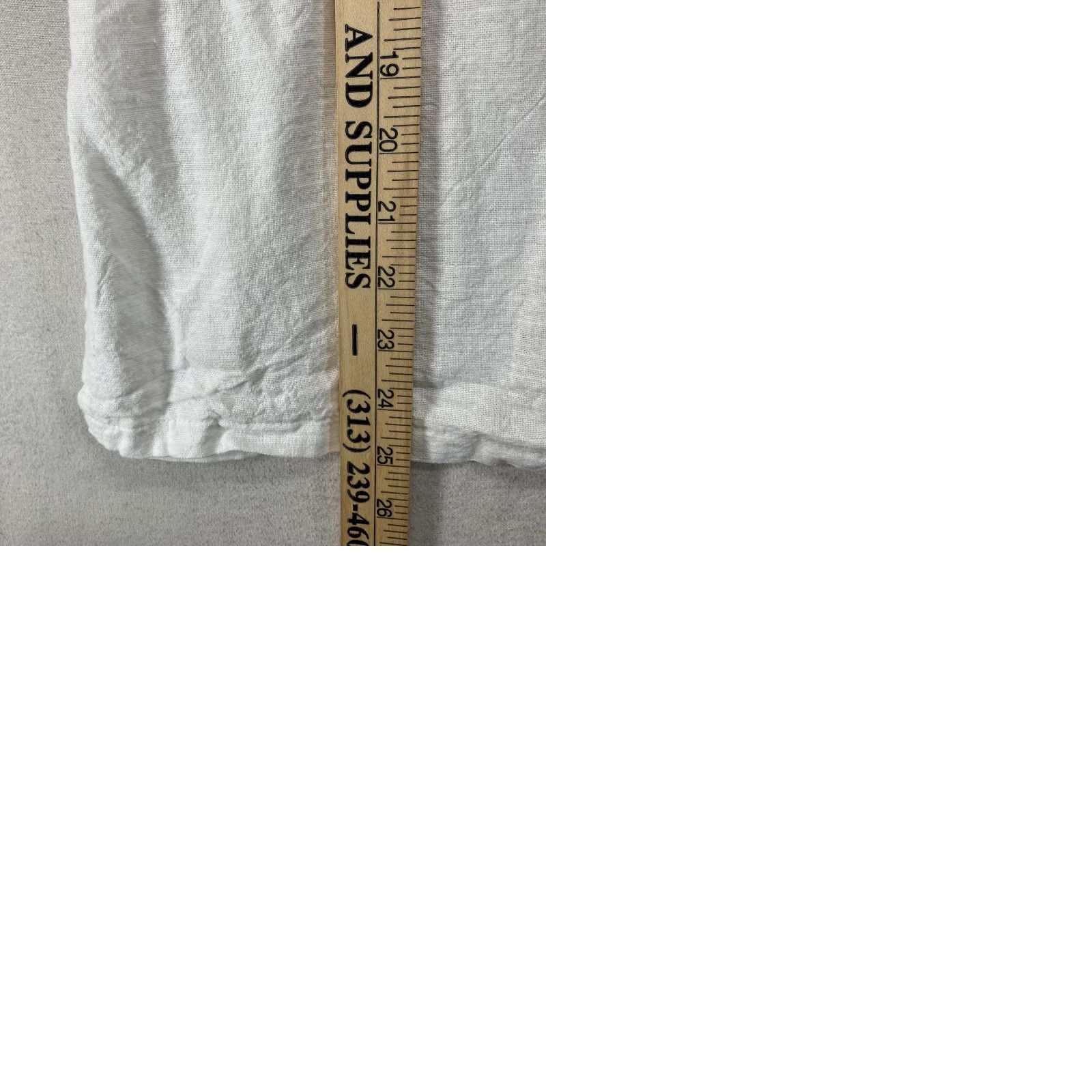 Vintage Pha Thai Shirt Women's Cotton White V-Neck Embroidered Golden Roses Peacock Casual Short Sleeve L Relaxed Regular Size Large Size L / US 10 / IT 46 - 11 Thumbnail