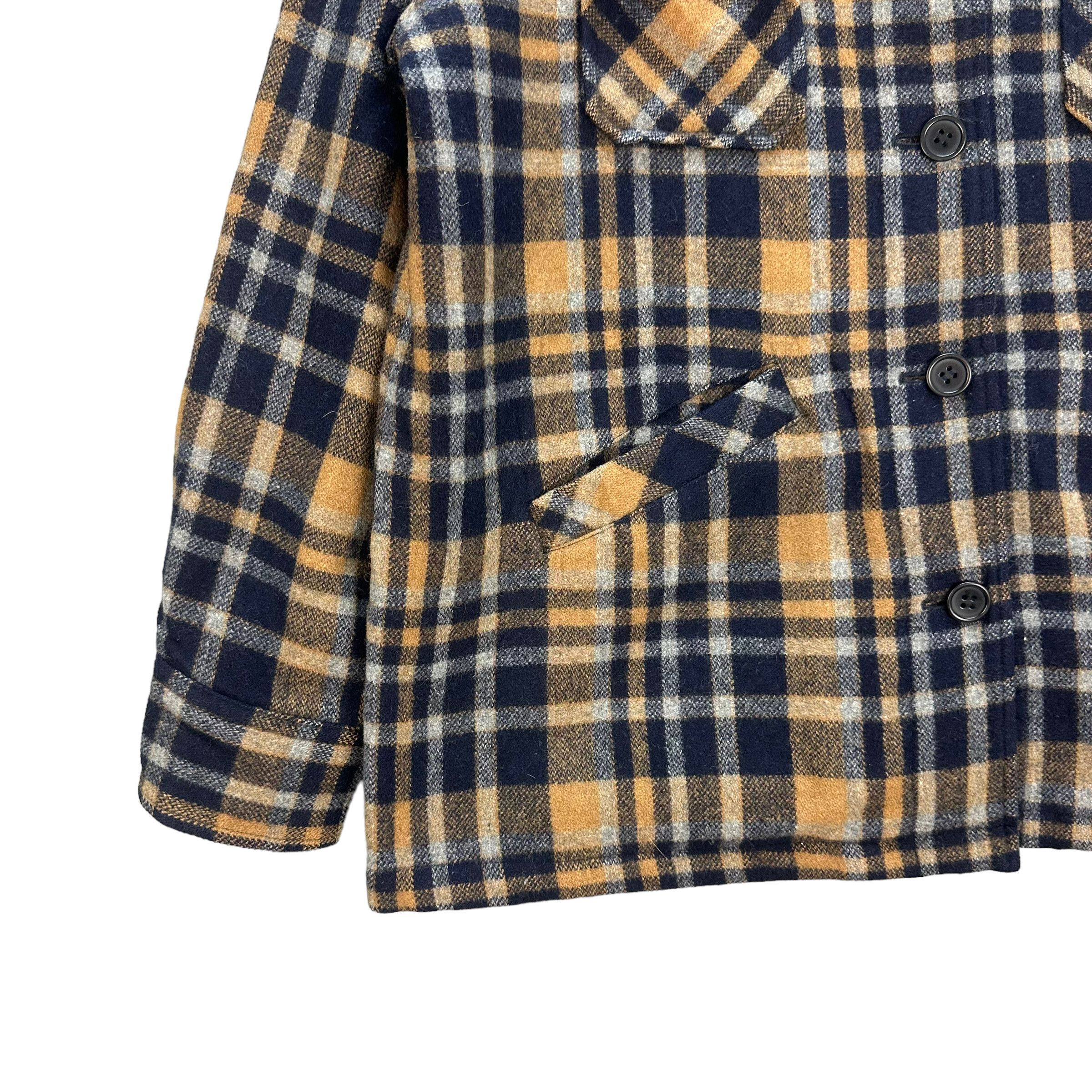 Japanese Brand JOHN JELLO TARTAN WOOL FLANNEL JACKET #8069-200 Size XL / US 12-14 / IT 48-50 - 4 Thumbnail