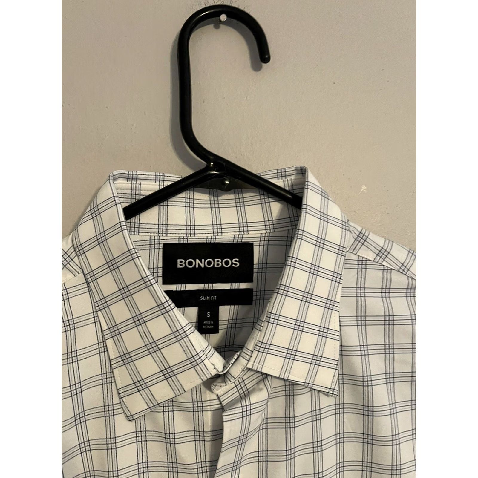 Bonobos Bonobos Slim Fit L/S Button Up Nylon Stretch Performance Dress Shirt - Men's S Size 36R - 3 Thumbnail