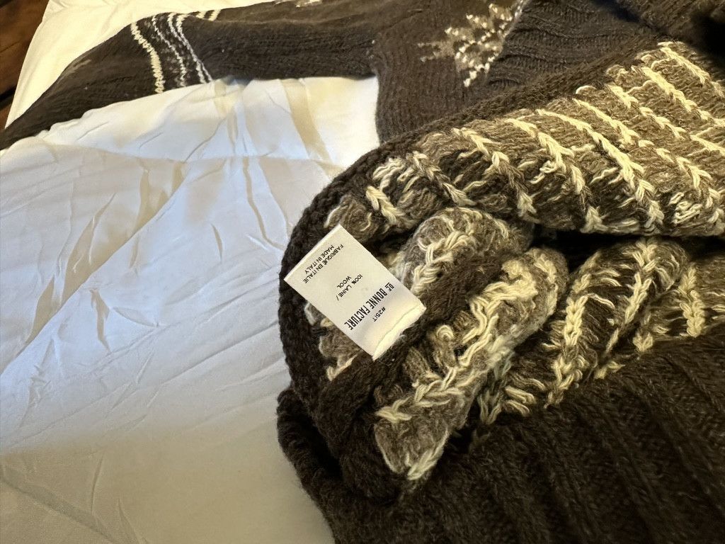 De Bonne Facture Brown Folk Wool-Jacquard Sweater Size US S / EU 44-46 / 1 - 10 Thumbnail