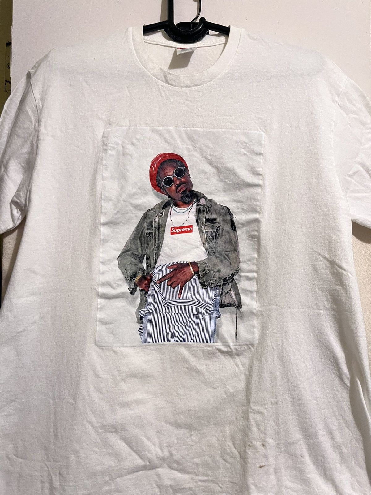 Streetwear × Supreme Supreme Andre 3000 portrait t shirt (size L
