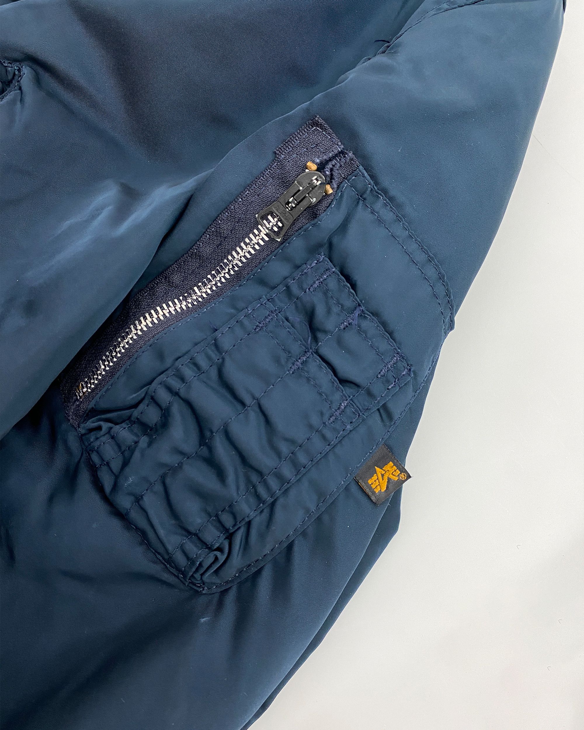 Alpha Industries 1990s Made in USA MA-1 Bomber Jacket Size US XXL / EU 58 / 5 - 4 Thumbnail