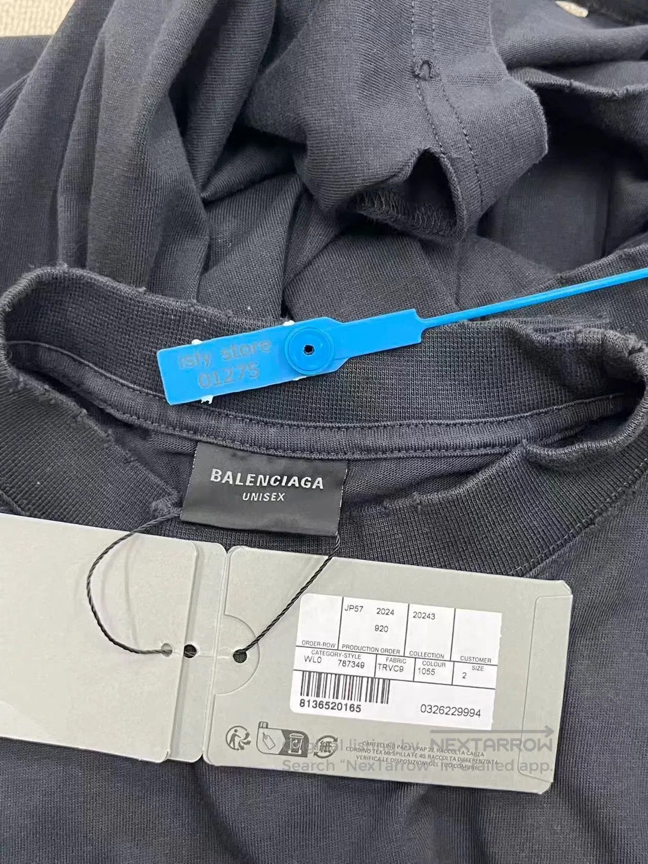 Balenciaga Balenciaga Printed Crew Neck Distressed T-Shirt. Size US M / EU 48-50 / 2 - 5 Thumbnail