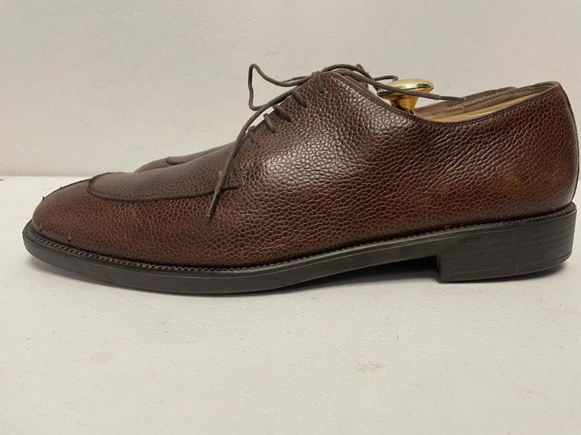 Salvatore Ferragamo Pebbled Leather Split Toe Oxford Size US 10.5 / EU 43-44 - 5 Thumbnail