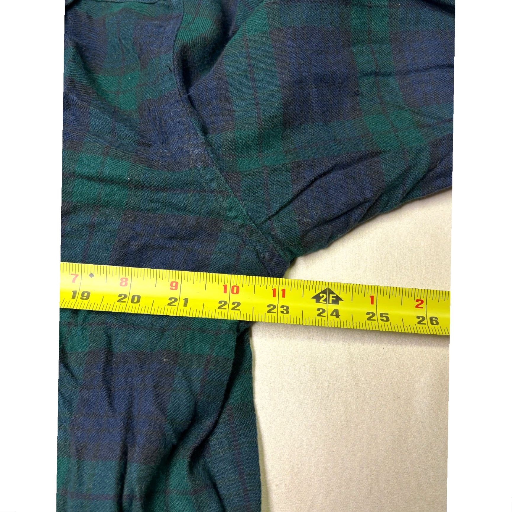 Vintage VINTAGE LL Bean Mens L Regular Plaid Flannel Lined Shirt Jacket Green Navy Blue Size US L / EU 52-54 / 3 - 7 Thumbnail