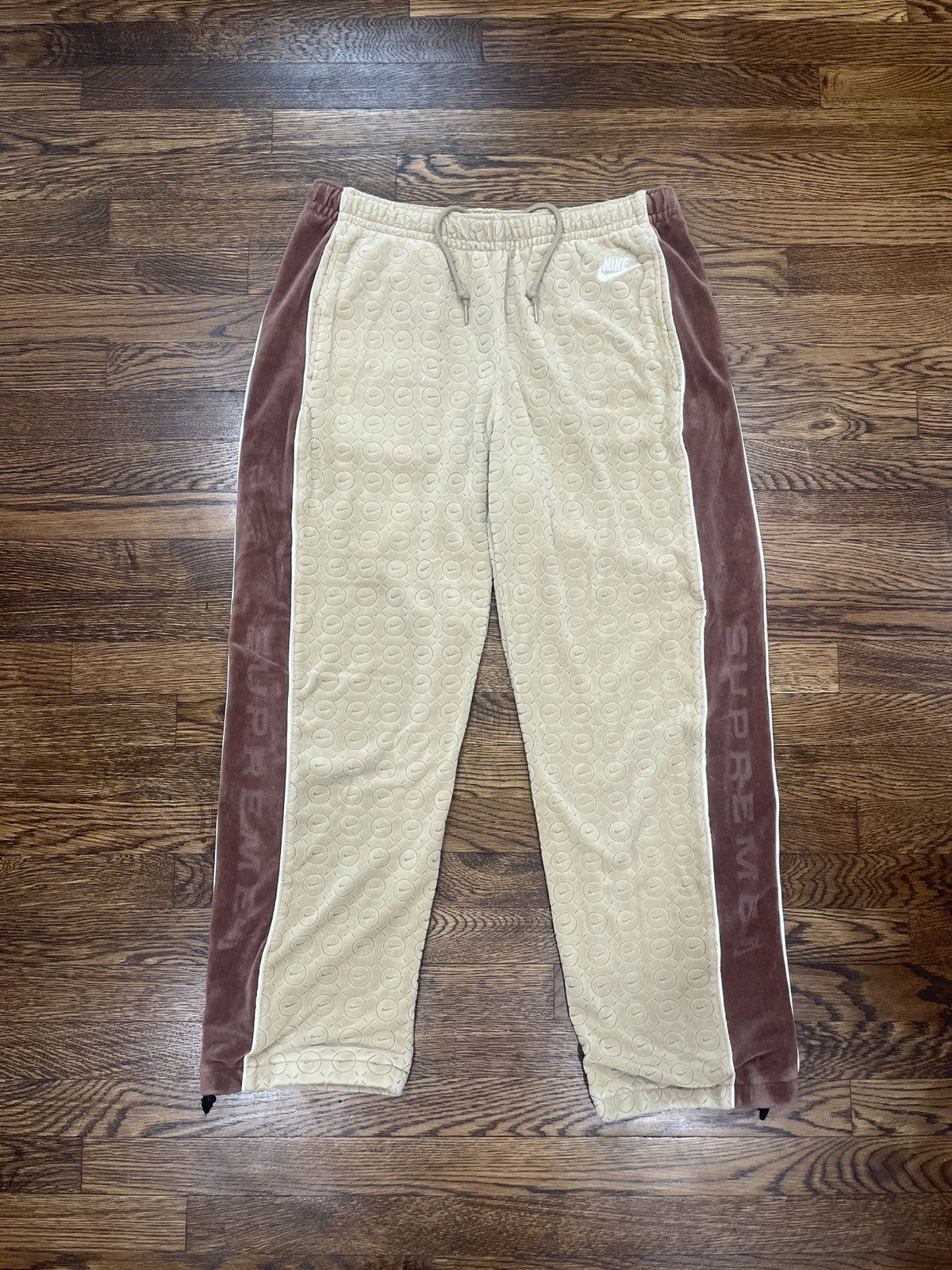 Supreme Nike Velour Track Pant Tan