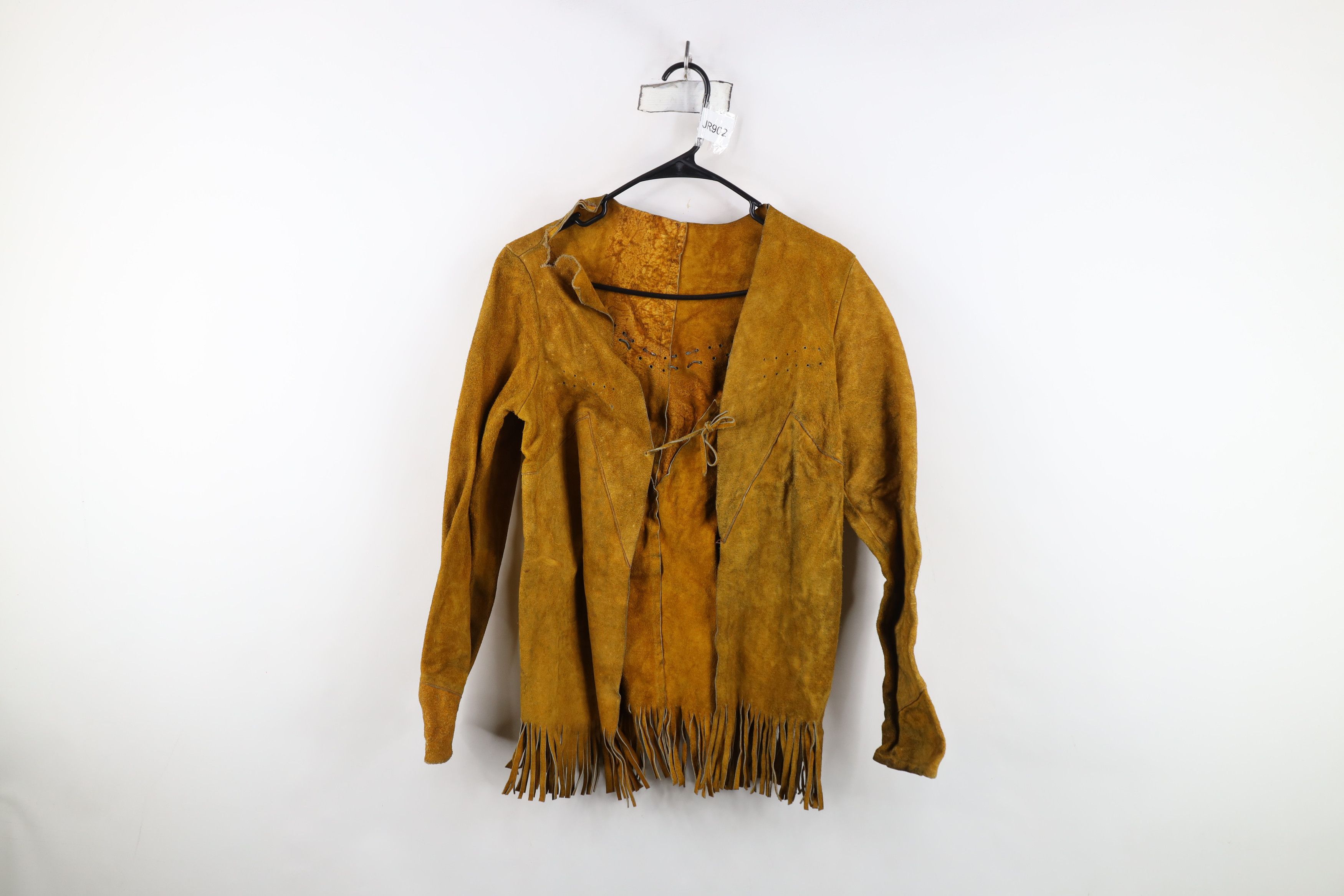 Vintage Vintage 60s Boho Chic Western Fringed Suede Leather Jacket Size L / US 10 / IT 46 - 1 Thumbnail