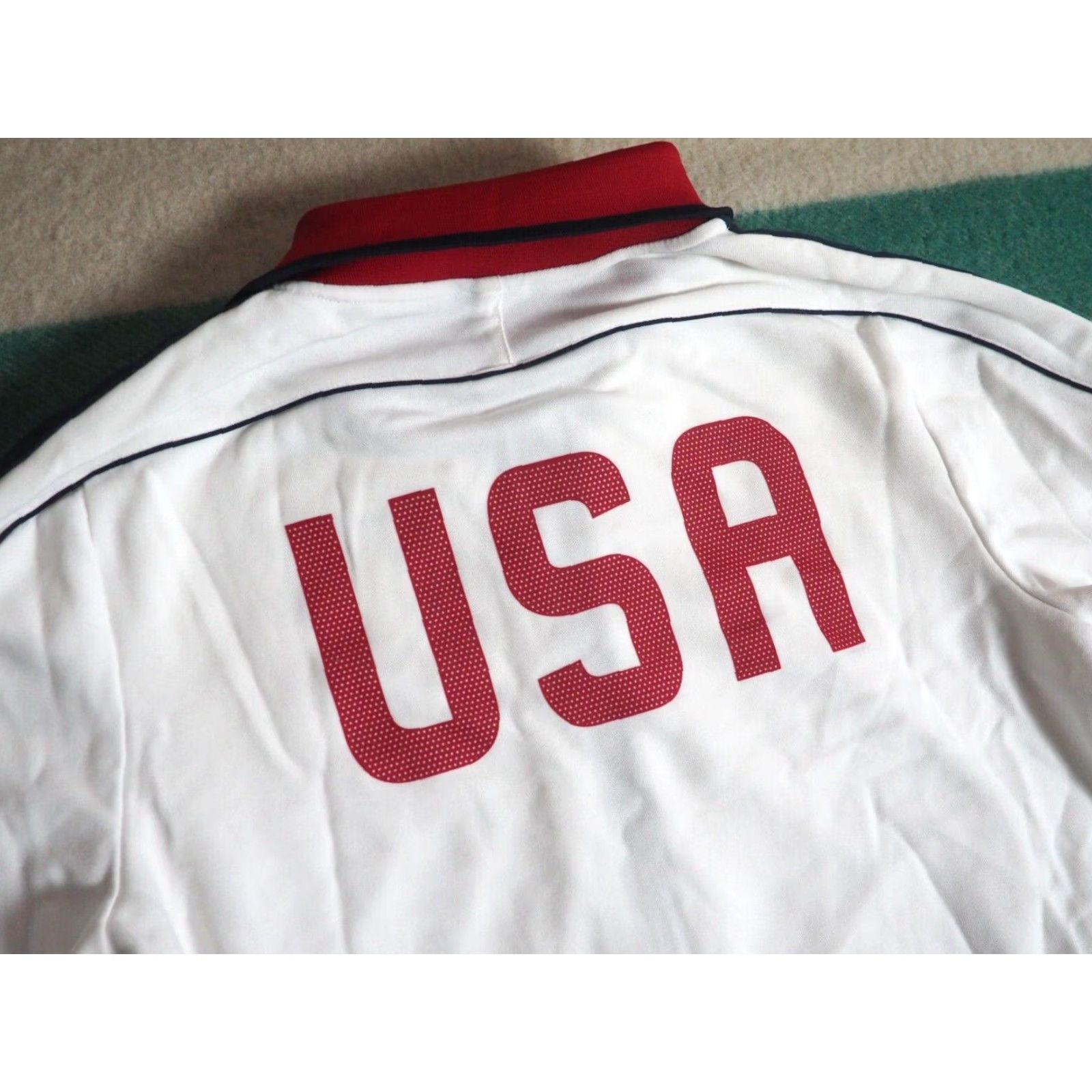 Nike Nike Team USA Track Jacket Mens S Full Zip Red White Soccer Sports Logo Jacket Size US S / EU 44-46 / 1 - 4 Thumbnail