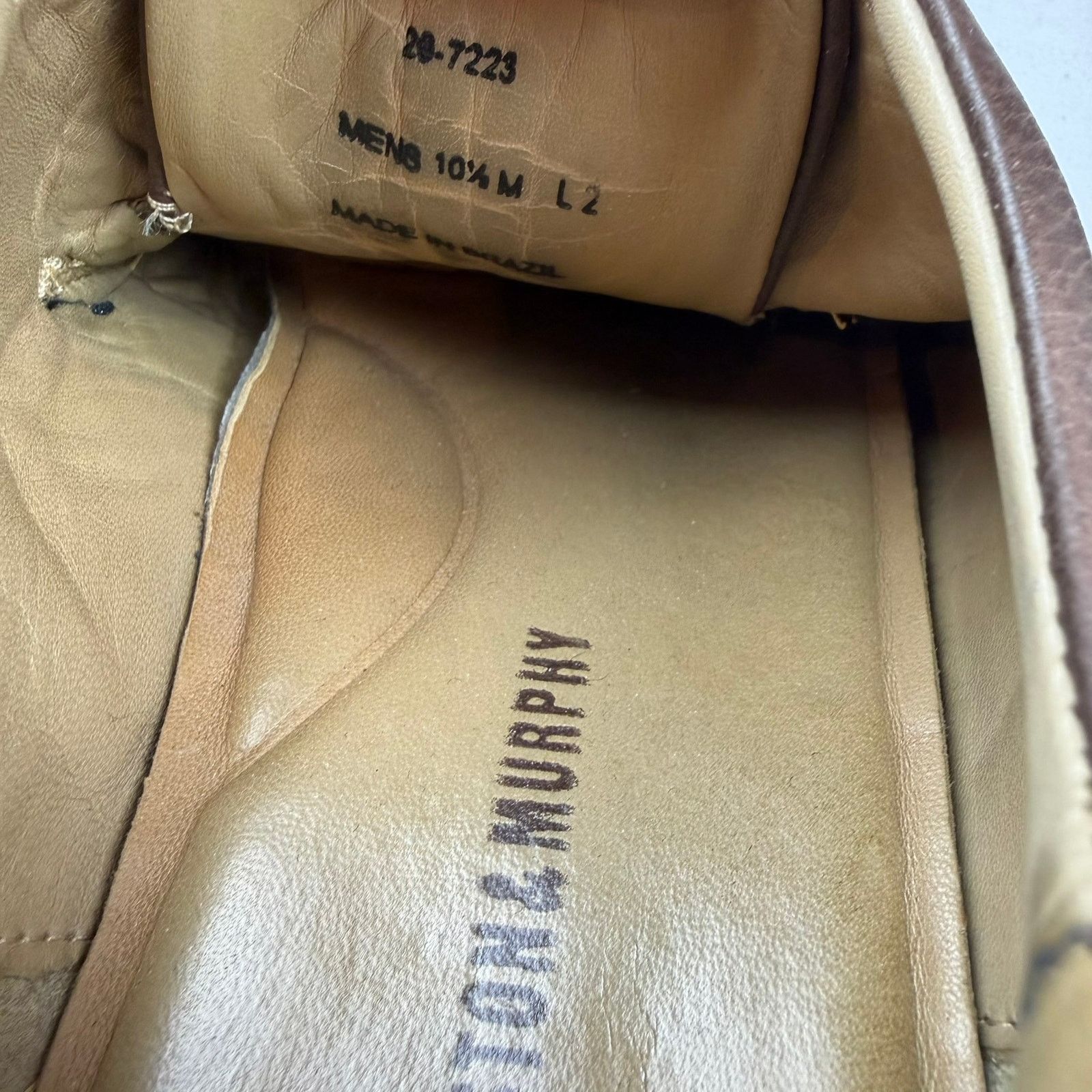 Johnston & Murphy Johnston & Murphy Brown Leather Oxford Shoes 10.5M Size US 10.5 / EU 43-44 - 7 Thumbnail