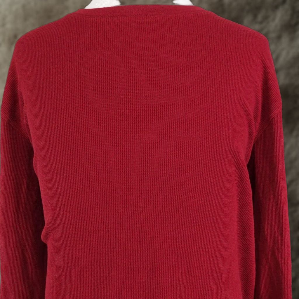 Vintage RedHead Shirt Mens XL Red Thermal Waffle Knit Long Sleeve Crewneck Casual Top Size US XL / EU 56 / 4 - 1 Thumbnail