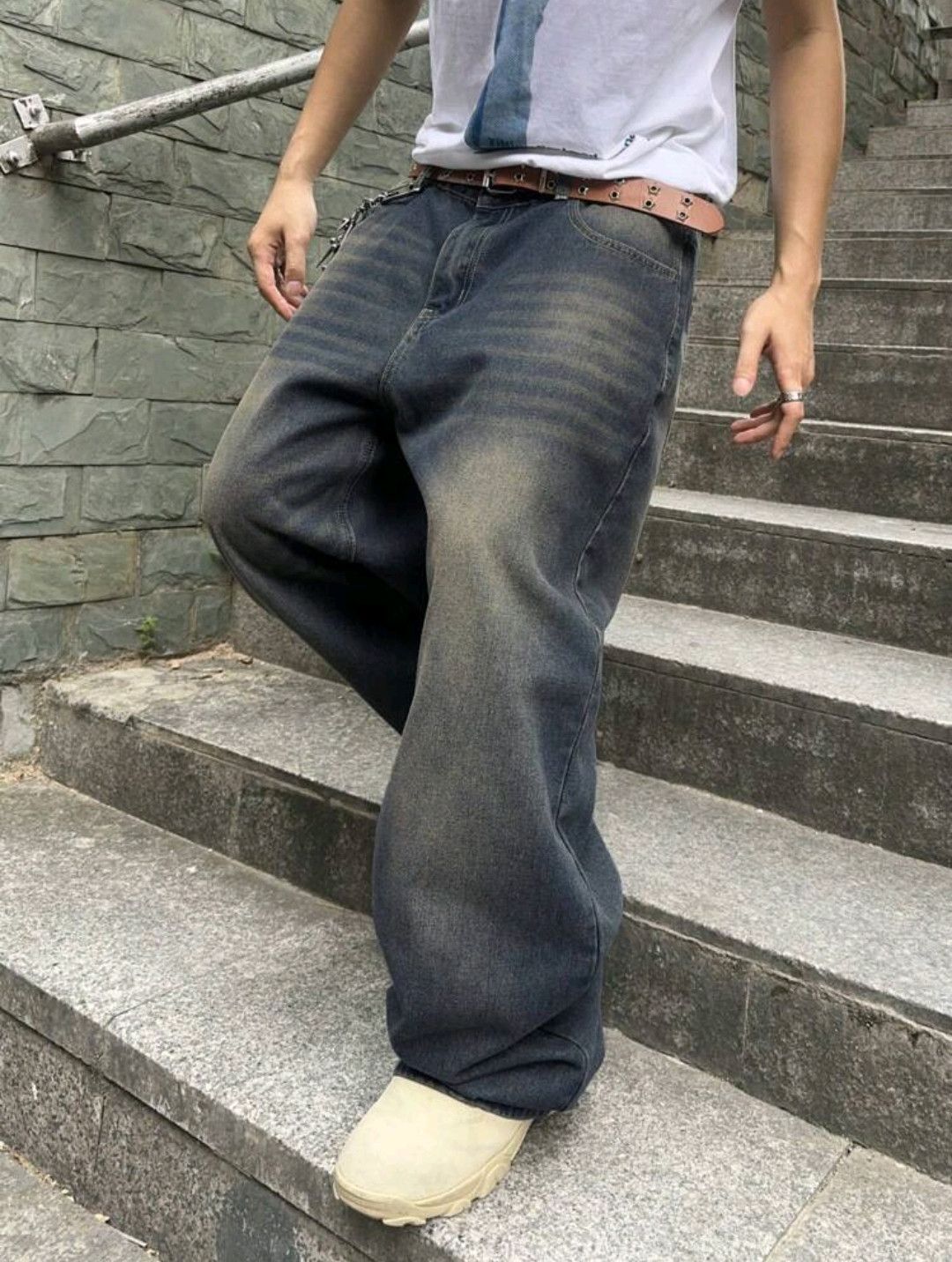 Japanese Brand × Jean Distressed Solid Color Jeans Size US 30 / EU 46 - 6 Thumbnail