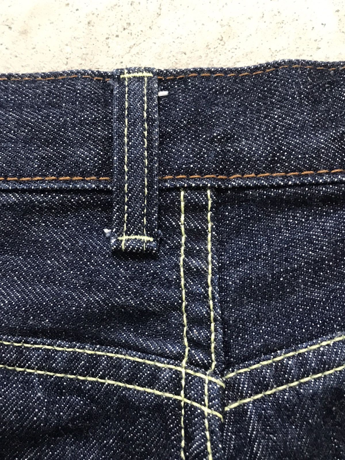 Japanese Brand ONIGASHIMA Raiijin Painted Blue Denim Jeans Size US 36 / EU 52 - 16 Thumbnail