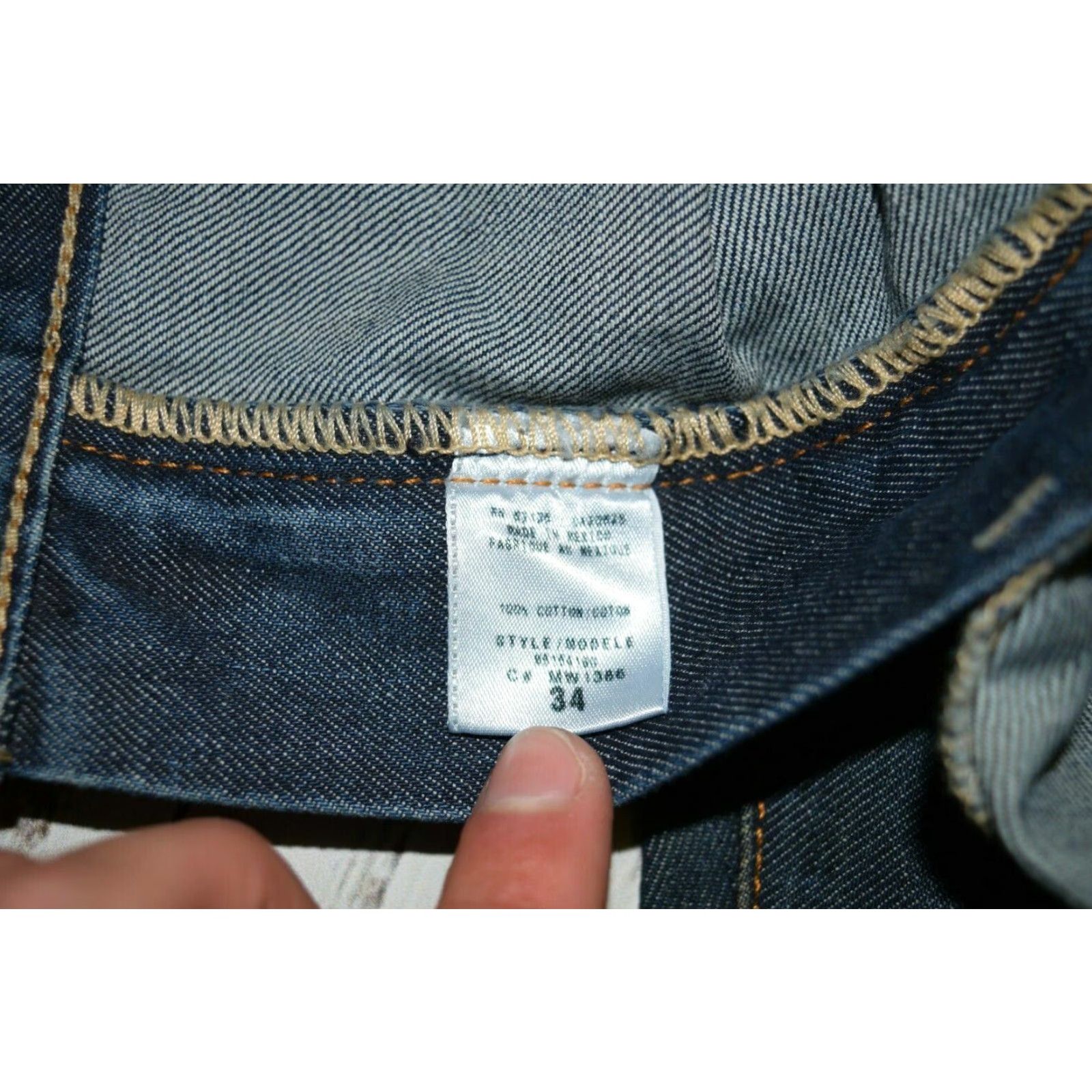 Guess VINTAGE GUESS Jeans Cliff 074 Bootcut 34 Blue Distressed Miner Workwear Mens Size US 34 / EU 50 - 6 Thumbnail