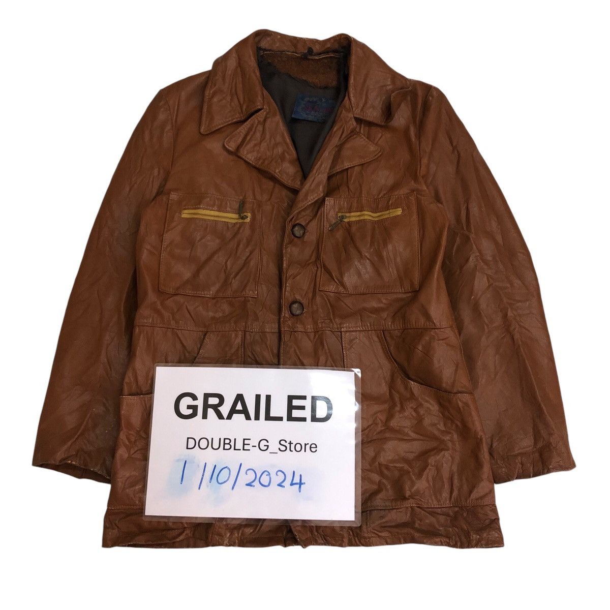 Toyo Enterprises 📌Vintage Biker Leather Jacket Skalar Made in Usa Blanket Size US M / EU 48-50 / 2 - 1 Thumbnail