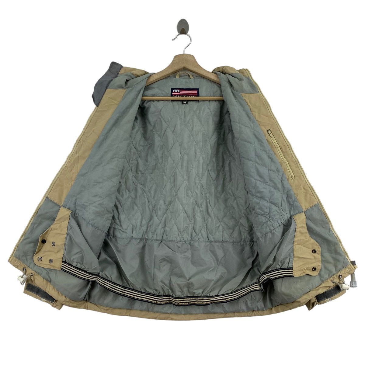 Japanese Brand MISTRAL OUTERWEAR Japanese Brand Hooded Winter Beige Bomber Size M / US 6-8 / IT 42-44 - 5 Thumbnail