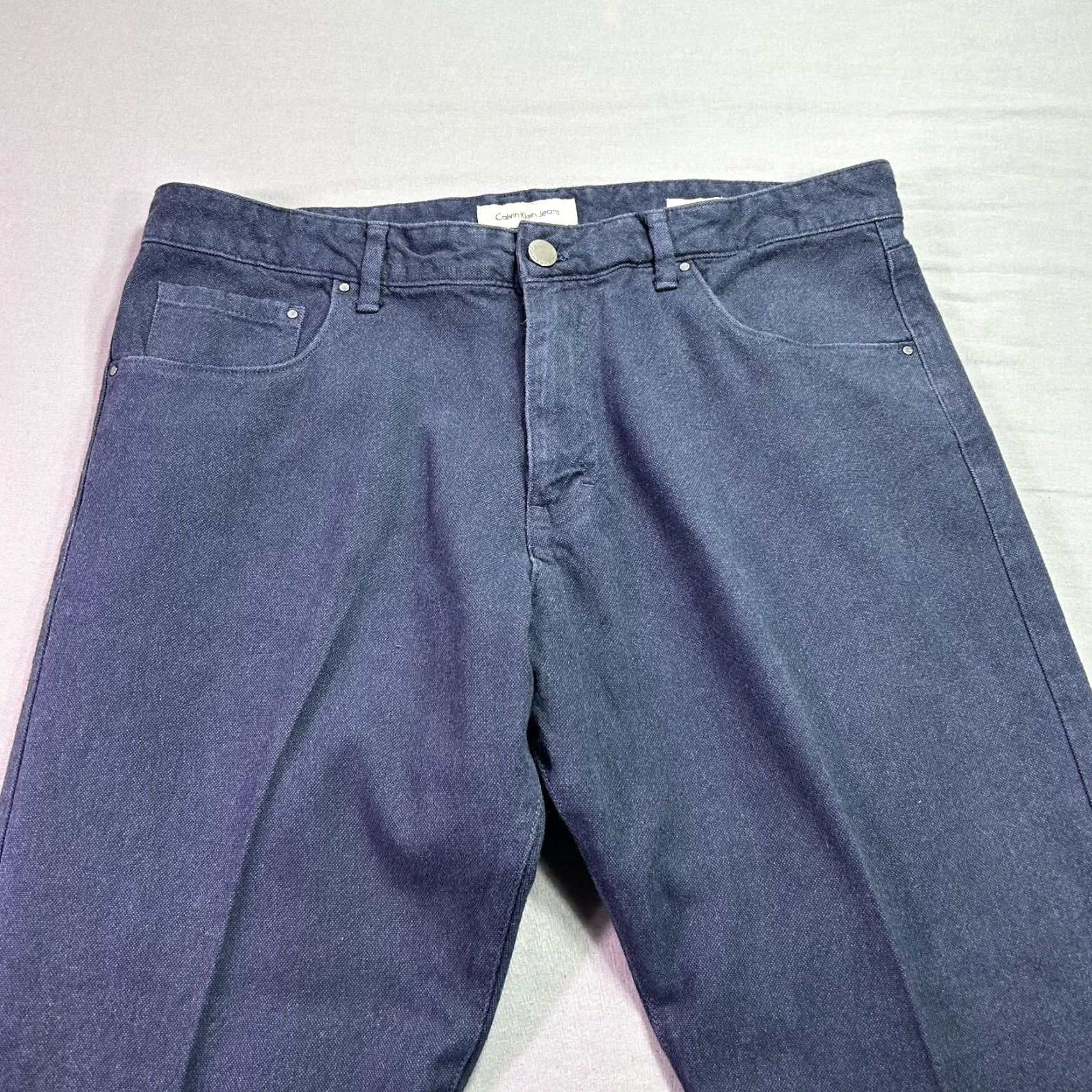 Calvin Klein Calvin Klein Jeans Mens 36x29 Blue Classic Straight Pants Casual Adult Size US 36 / EU 52 - 3 Thumbnail