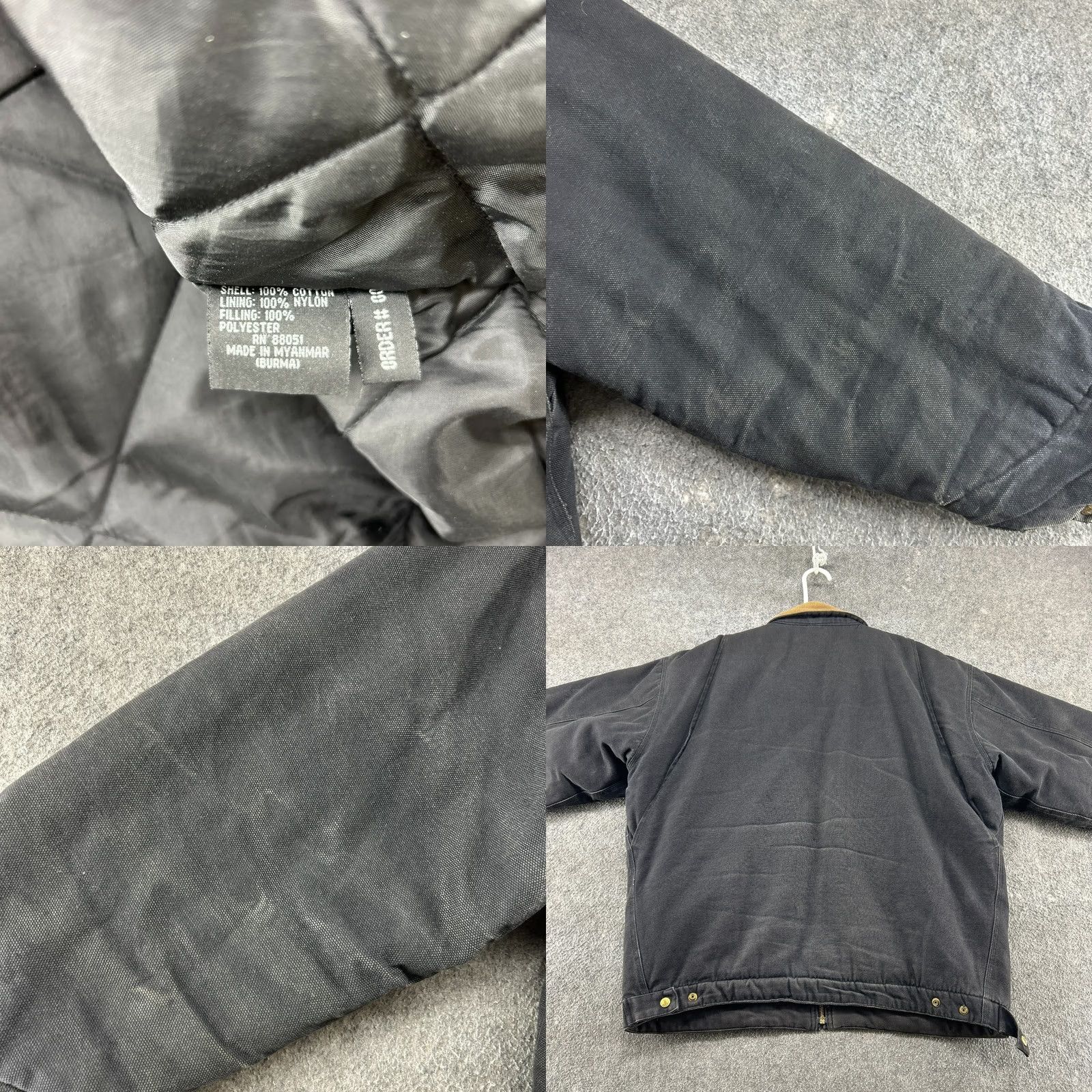 Vintage VINTAGE Tri Mountain Jacket Mens XL Black Canvas Quilted Workwear 90s Bomber Jacket Regular Mens Size US XL / EU 56 / 4 - 8 Thumbnail