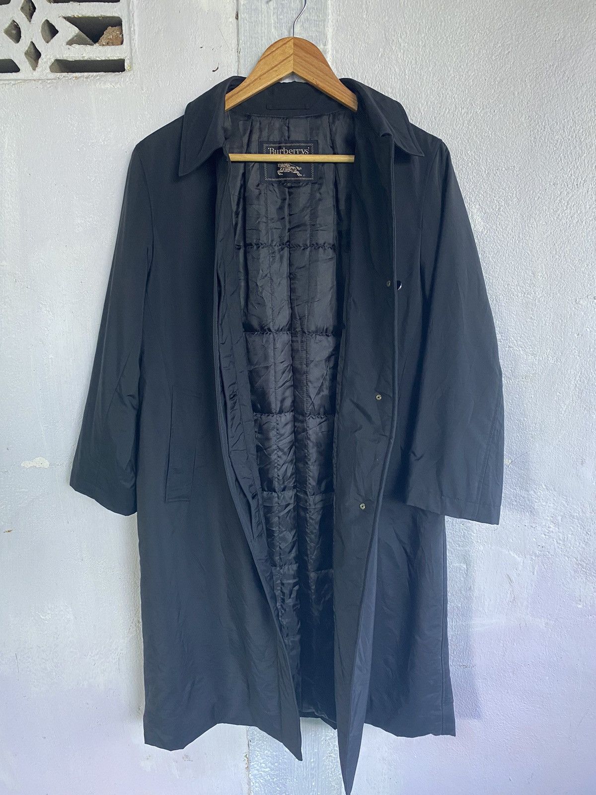 Burberry × Designer × Vintage Vintage Burberry Coat Trench Jacket Quilted Lining Size L / US 10 / IT 46 - 3 Thumbnail