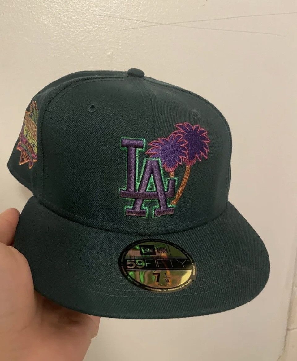 image of Myfitteds Los Angeles Dodgers Kush Dunks Inspired in Green, Men's
