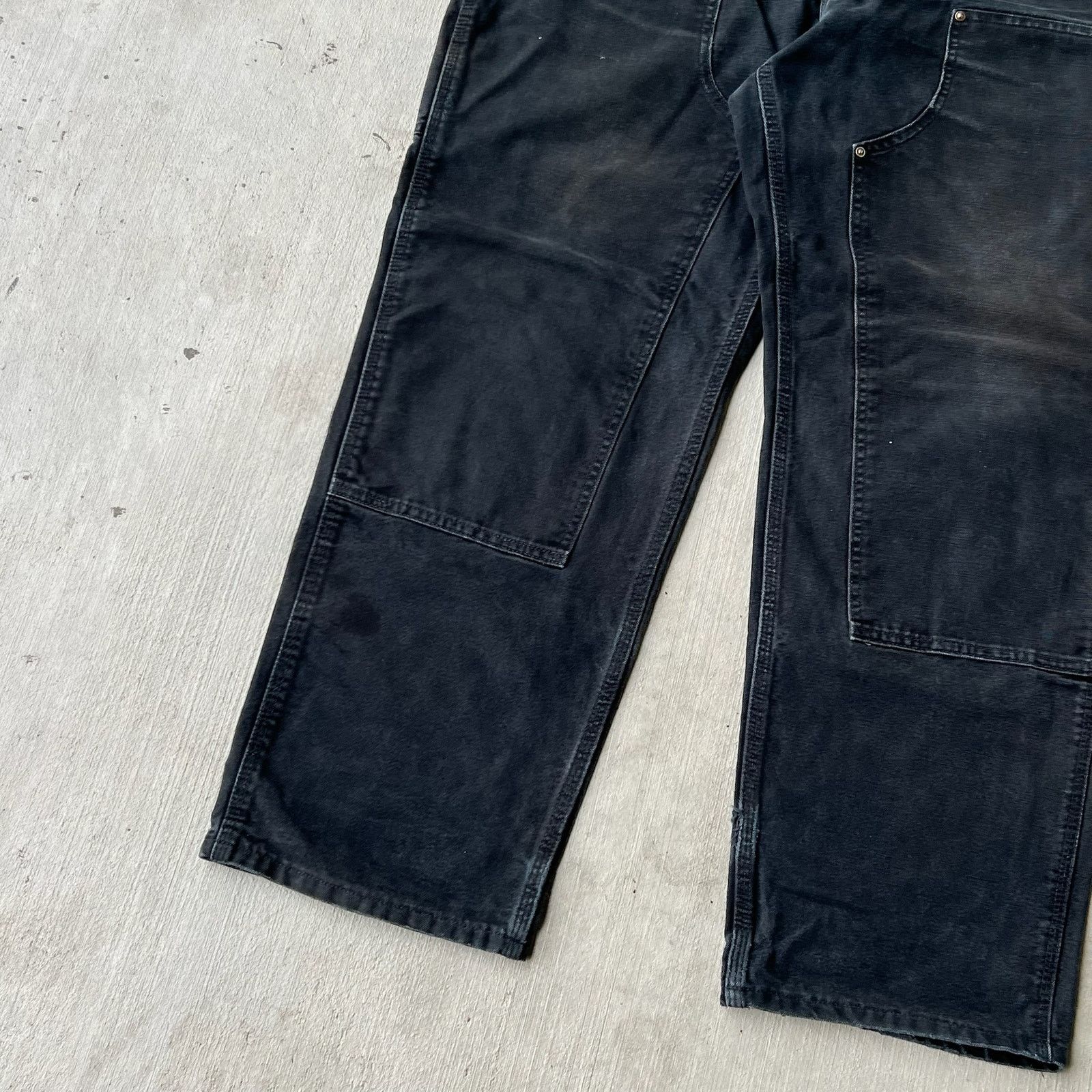 Carhartt × Vintage Carhartt black double knee work wear carpenter pants Size US 37 - 4 Thumbnail