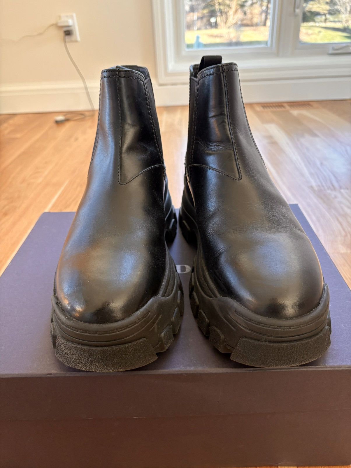 Prada Prada Calzature Uomo 2TG154 Platform Combat Boots UK 9 US 10 Size US 10 / EU 43 - 6 Thumbnail
