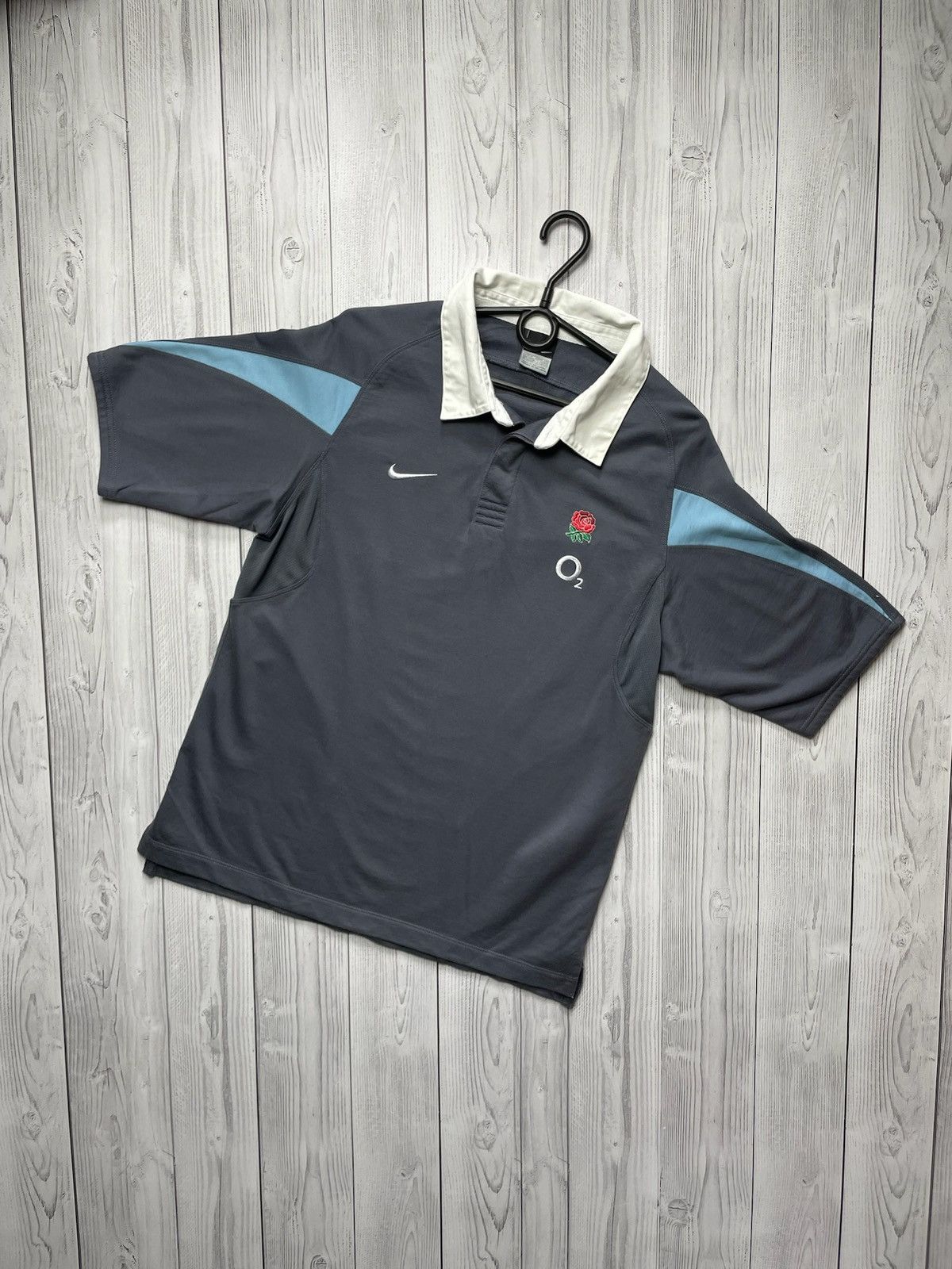 Vintage Vintage England Nike Rugby polo jersey size M rare Size US M / EU 48-50 / 2 - 1 Thumbnail