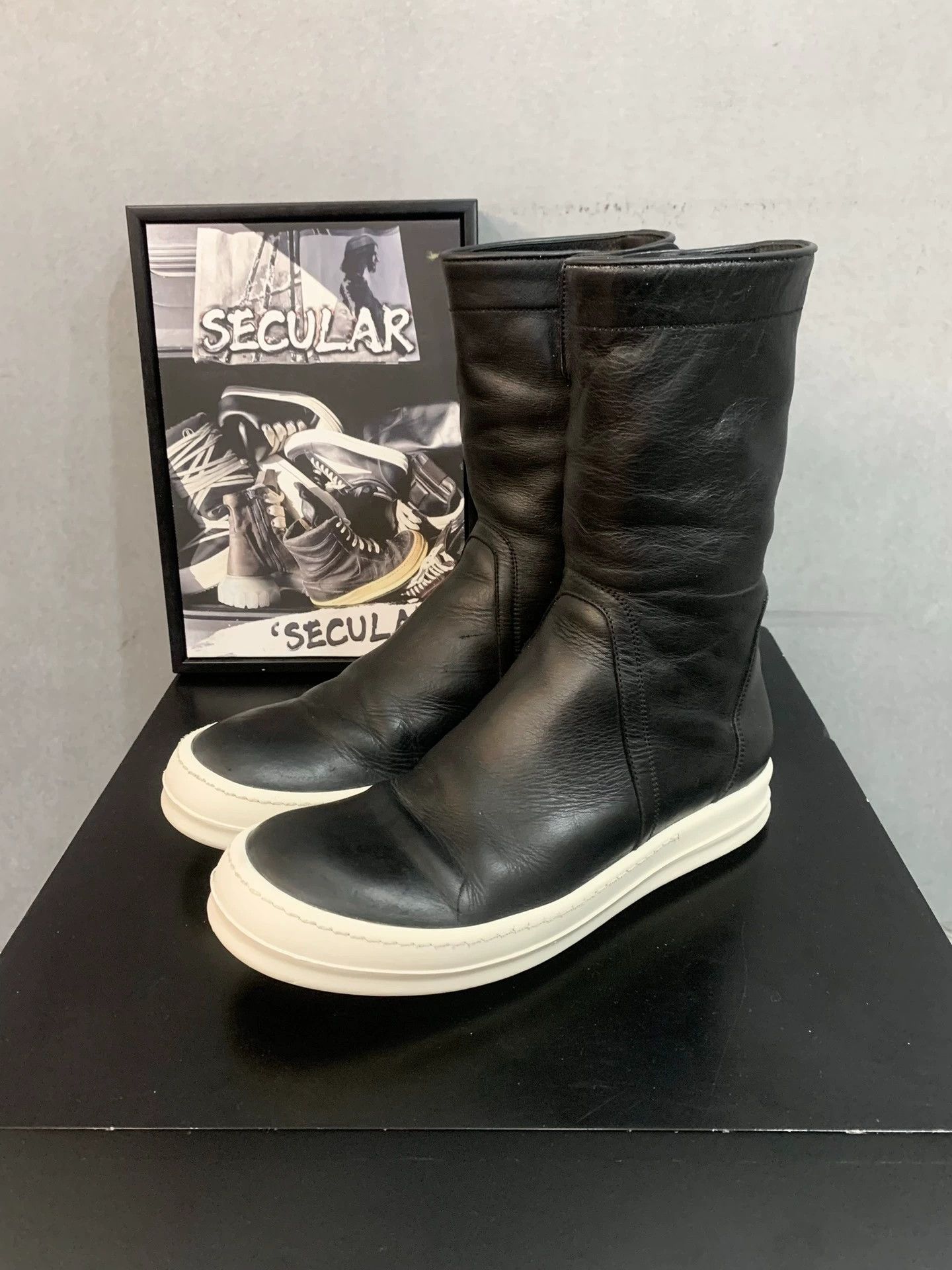 Rick Owens Rick Owens RO Leather Creeper Boots - dmc Size US 7 / EU 40 - 1 Thumbnail