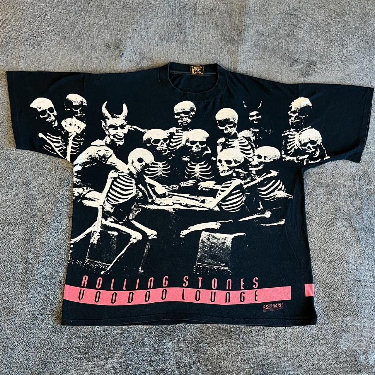 The Rolling Stones 1994 Rolling Stones voodoo lounge world tour men's vintage Size US XL / EU 56 / 4 - 2 Thumbnail