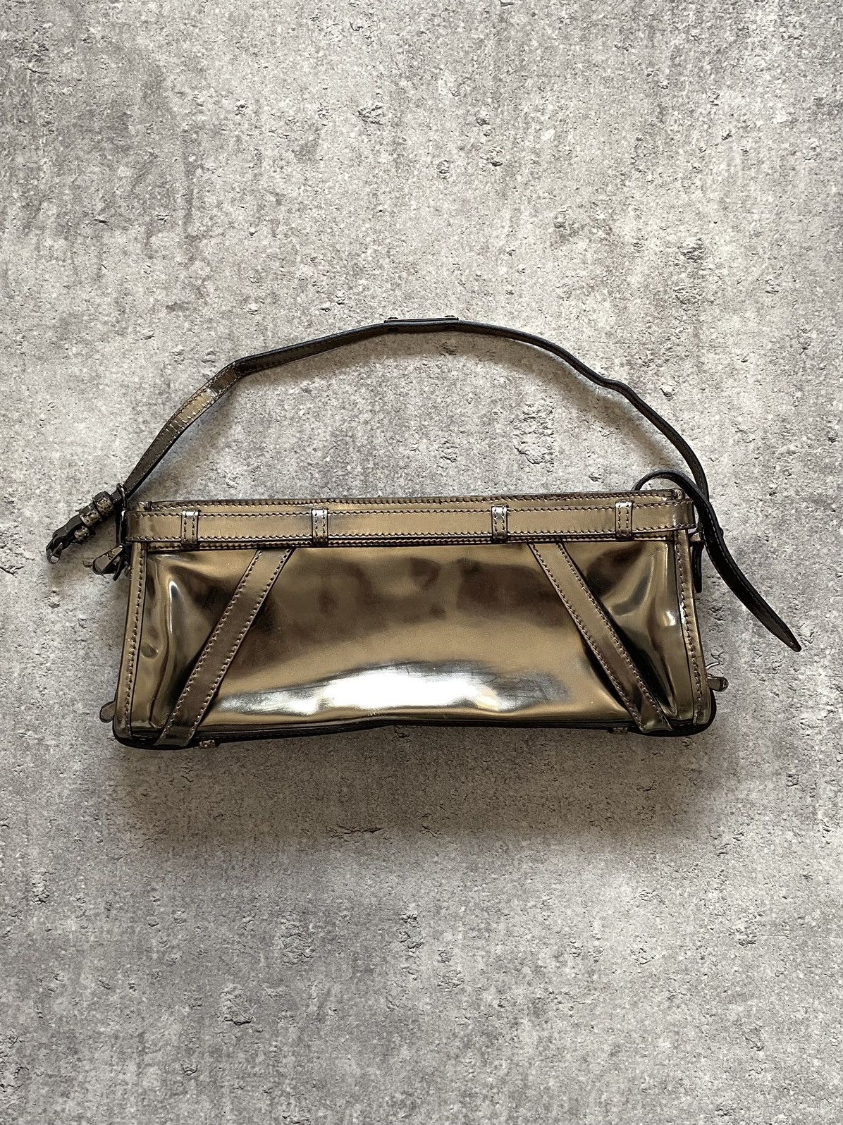 Burberry Burberry Leather Metallic Clutch Size ONE SIZE - 8 Thumbnail